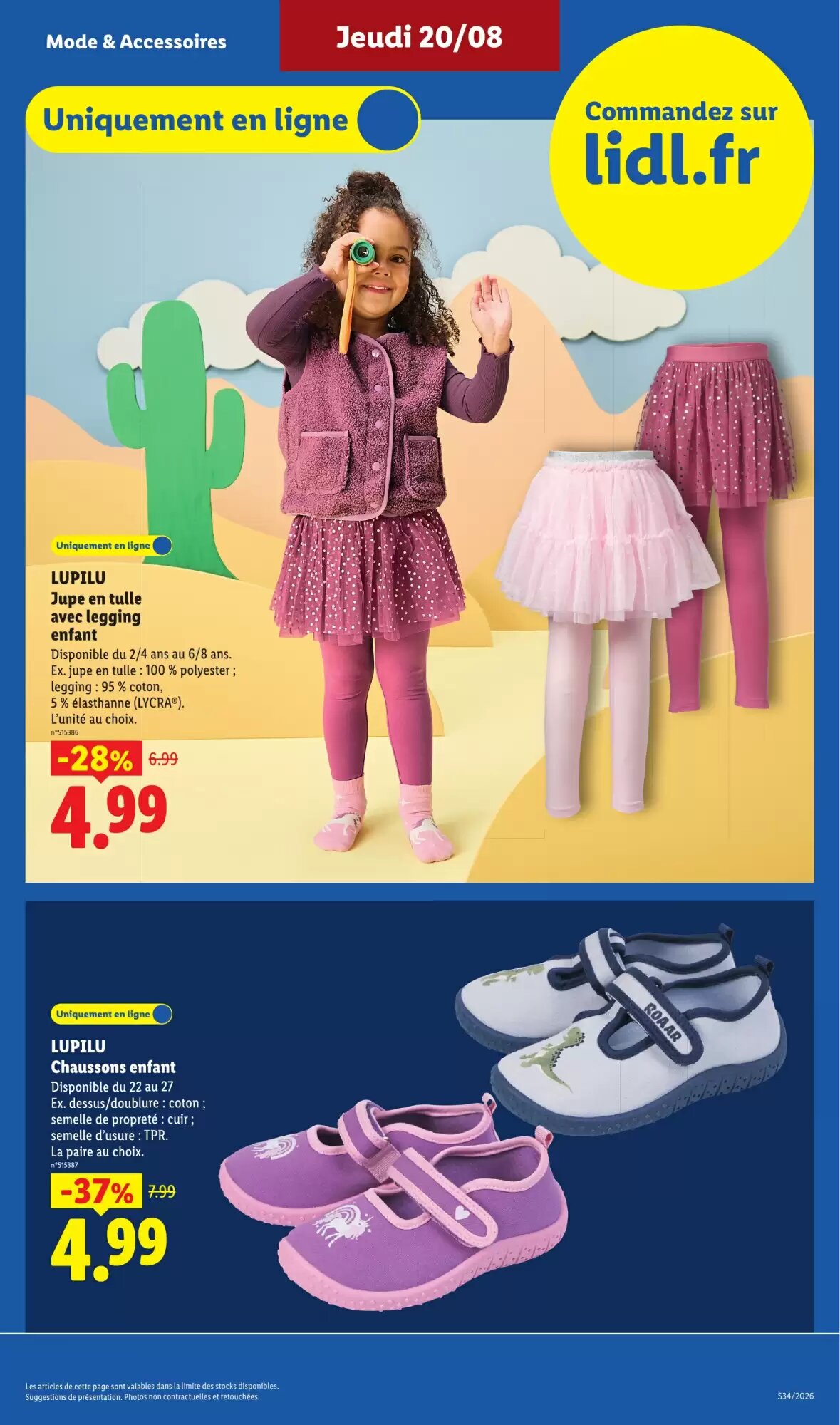 Prospectus promotionnel Lidl valable à partir du 20/08/2026 - Page 31.