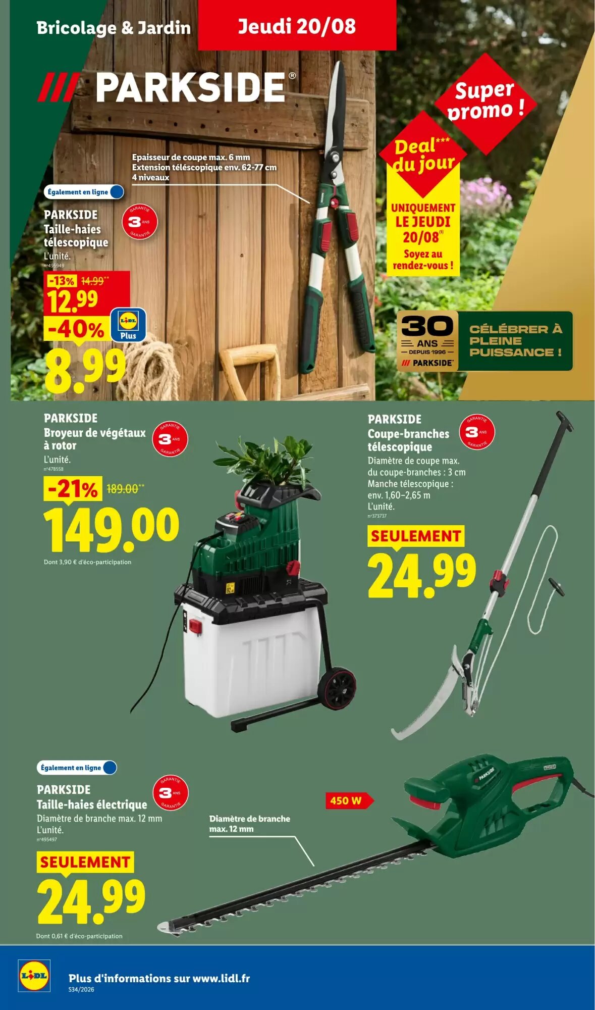 Prospectus promotionnel Lidl valable à partir du 20/08/2026 - Page 36.