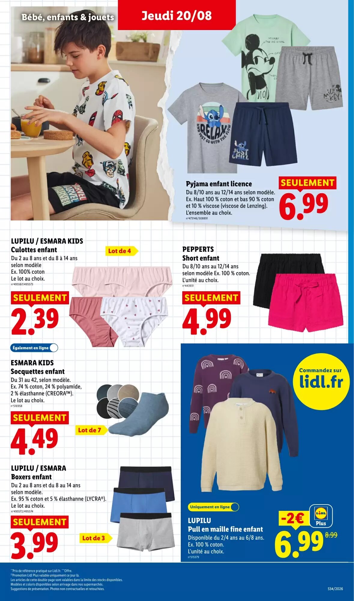 Prospectus promotionnel Lidl valable à partir du 20/08/2026 - Page 45.