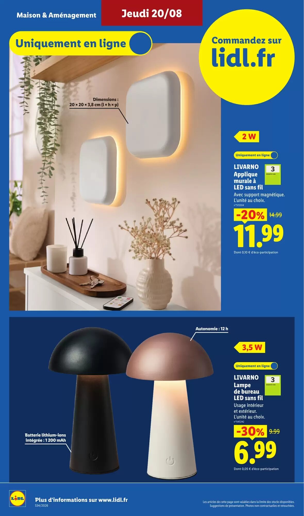 Prospectus promotionnel Lidl valable à partir du 20/08/2026 - Page 6.