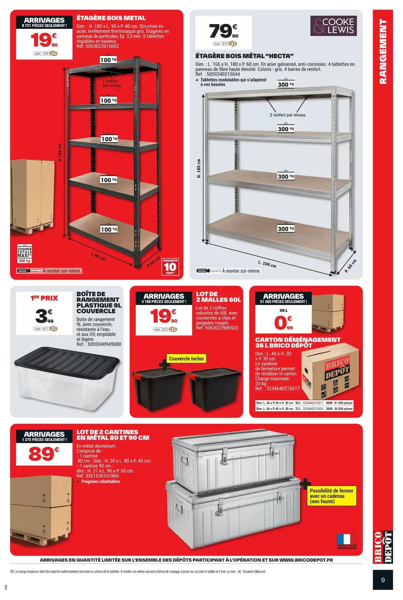 Prospectus promotionnel Brico Dépôt valable à partir du 21/08/2026 - Page 9.