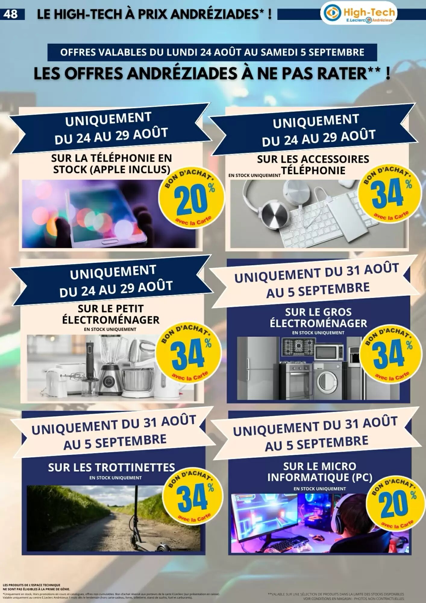 Prospectus promotionnel E.Leclerc valable à partir du 24/08/2026 - Page 48.