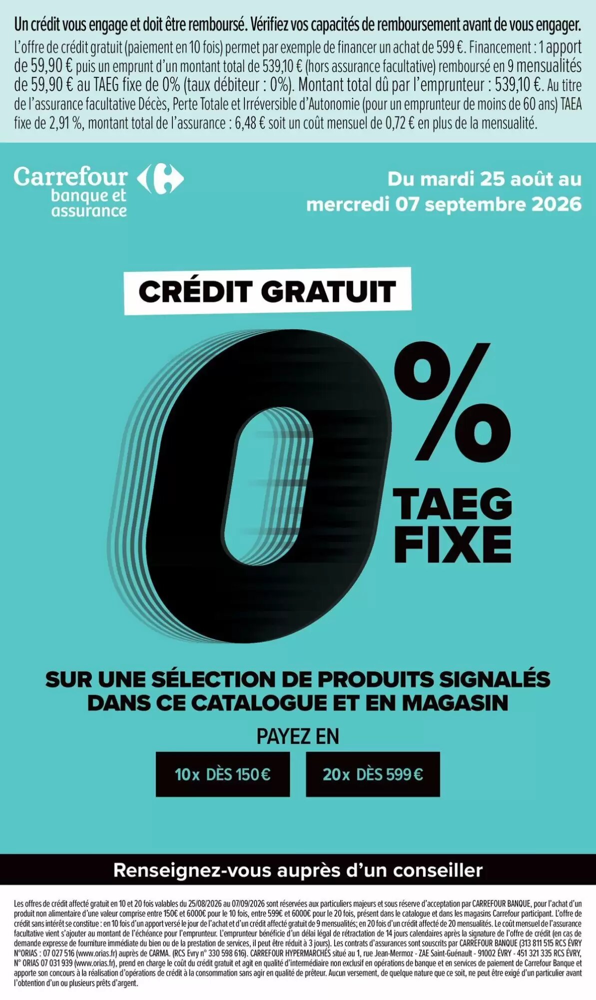 Prospectus promotionnel Carrefour valable à partir du 25/08/2026 - Page 11.
