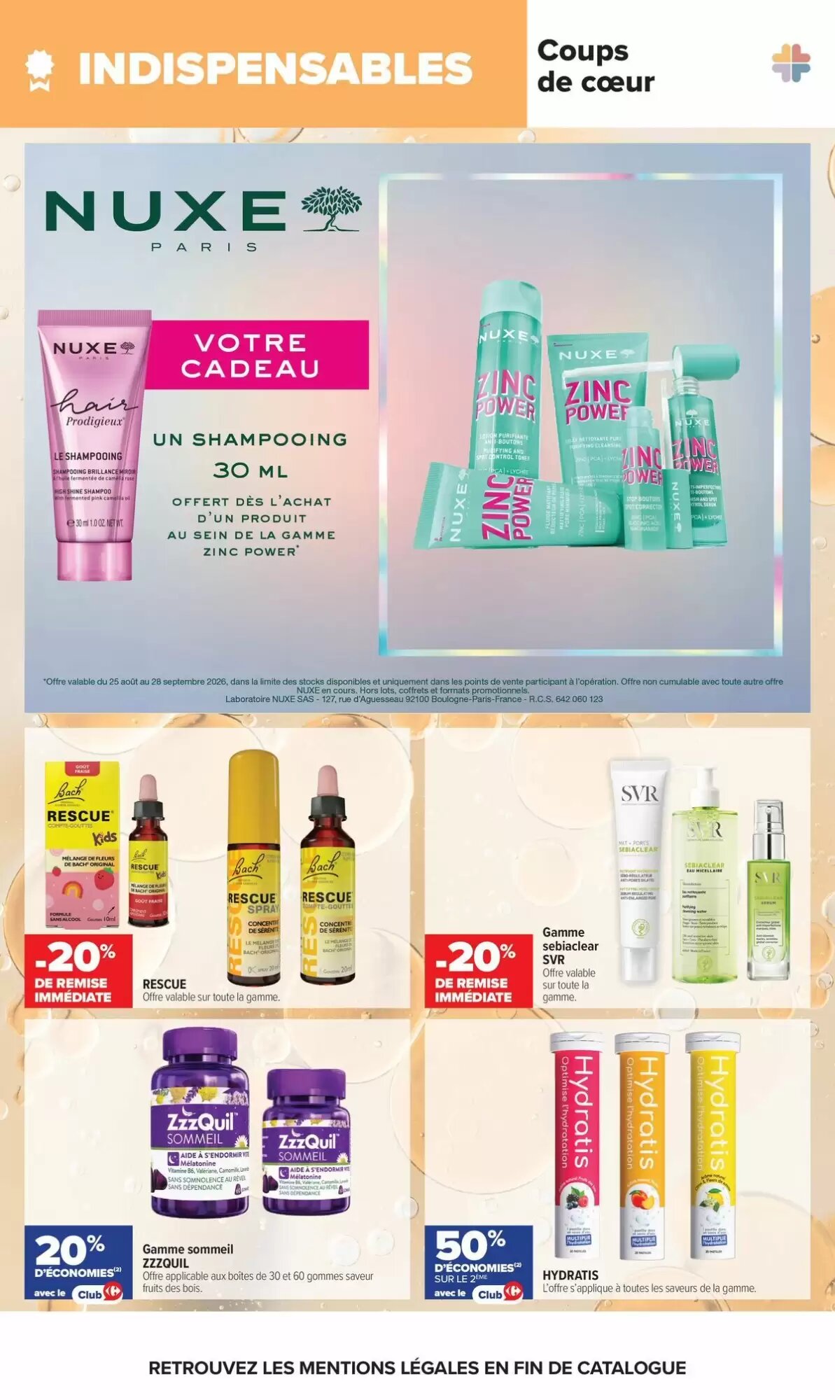 Prospectus promotionnel Carrefour maPara parapharmacie valable à partir du 25/08/2026 - Page 3.
