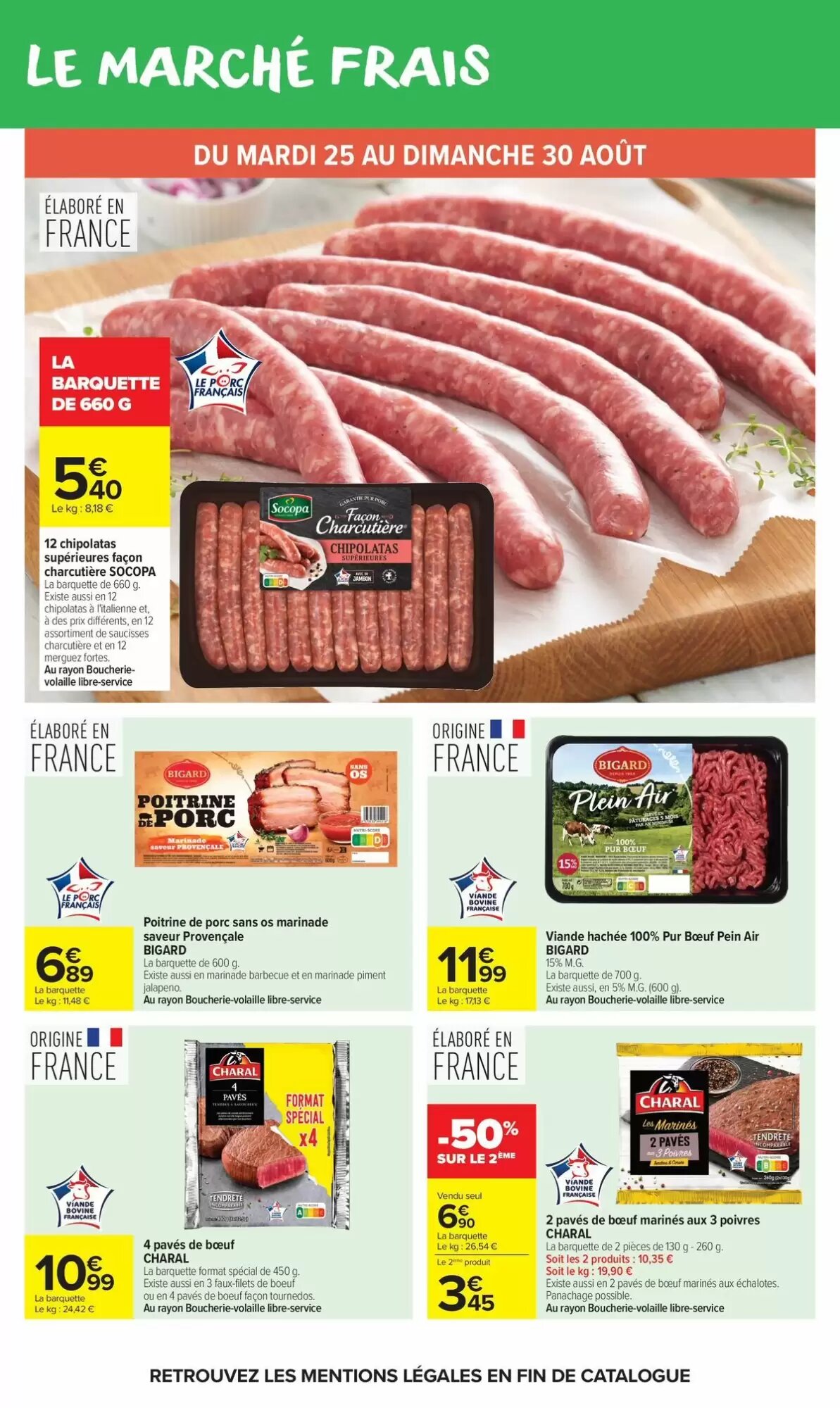 Prospectus promotionnel Carrefour Market valable à partir du 25/08/2026 - Page 15.
