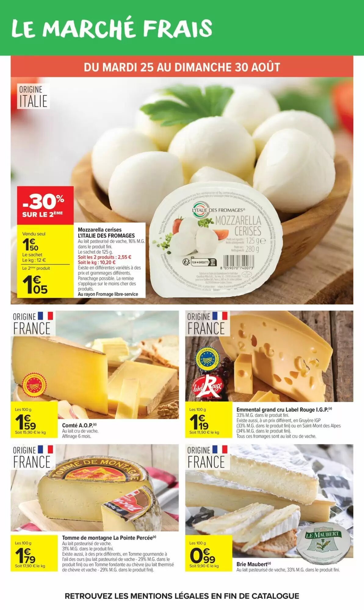 Prospectus promotionnel Carrefour Market valable à partir du 25/08/2026 - Page 19.