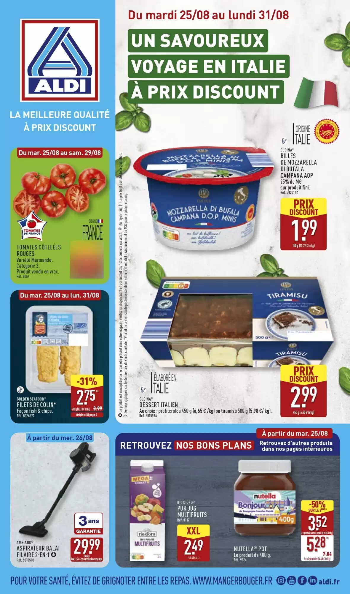 Prospectus promotionnel ALDI valable à partir du 25/08/2026 - Page 1.