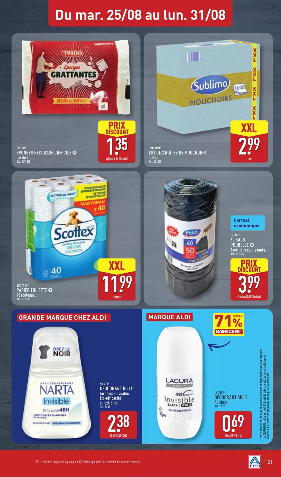 Prospectus promotionnel ALDI valable à partir du 25/08/2026 - Page 23.