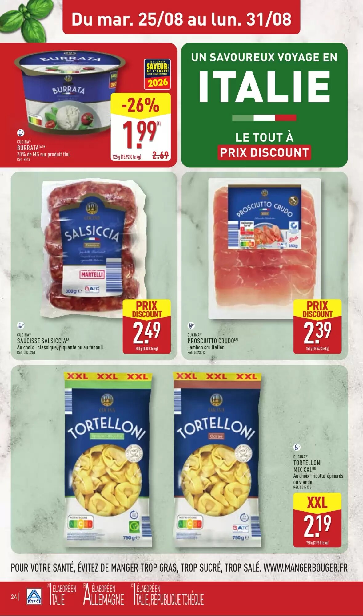 Prospectus promotionnel ALDI valable à partir du 25/08/2026 - Page 26.