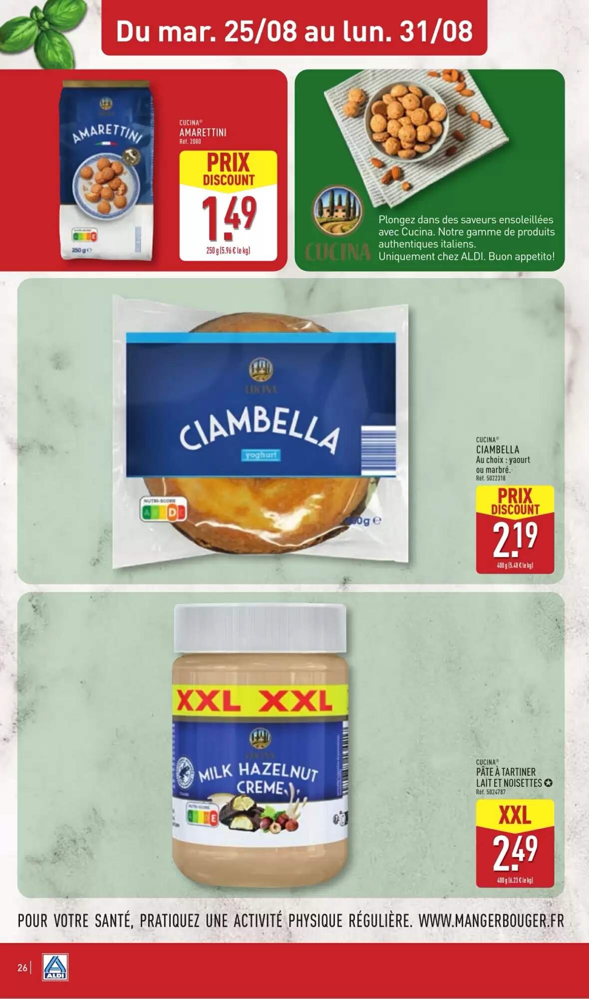 Prospectus promotionnel ALDI valable à partir du 25/08/2026 - Page 28.