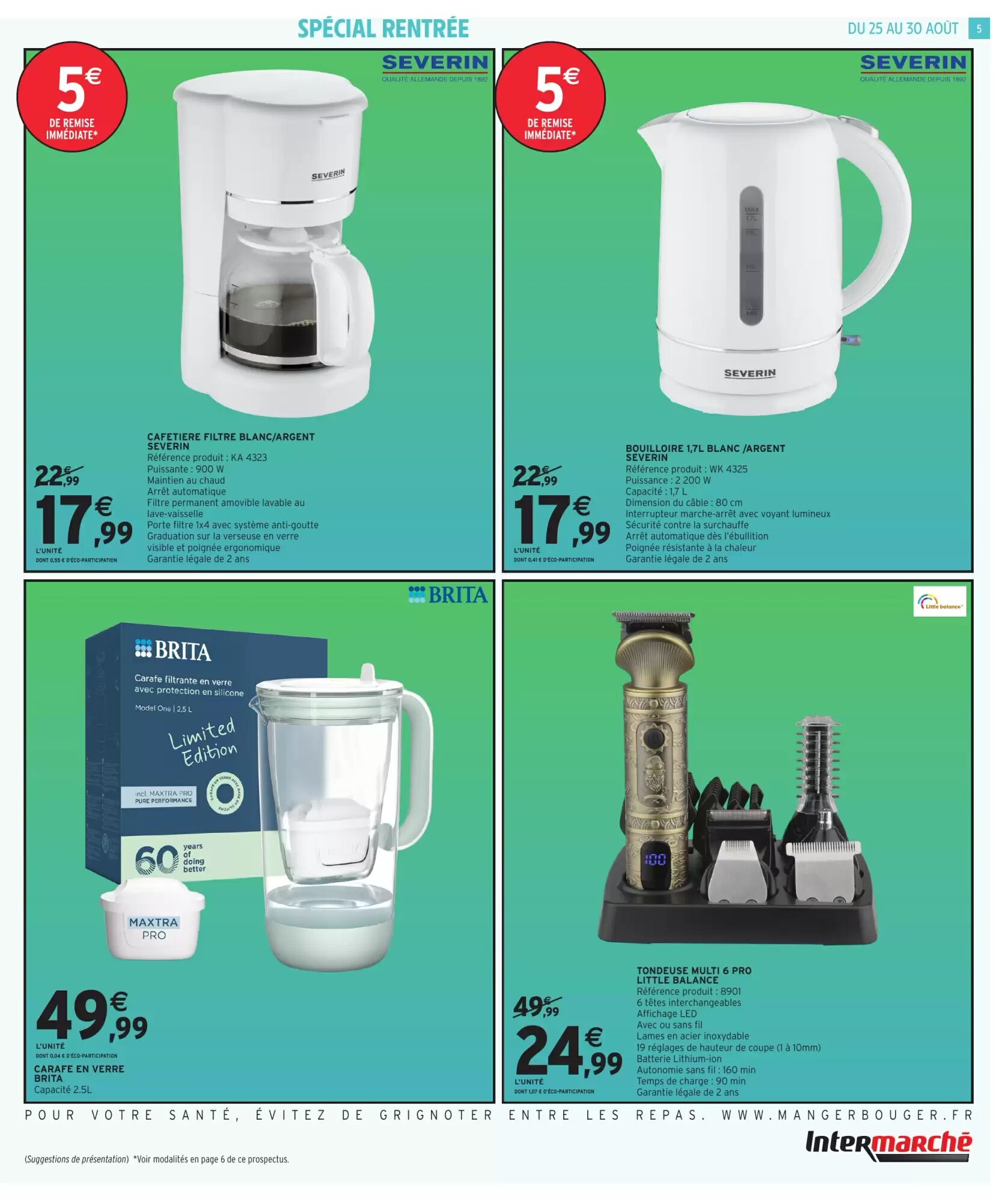 Prospectus promotionnel Intermarché Hyper valable à partir du 25/08/2026 - Page 5.