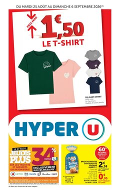 Prospectus promotionnel Hyper U valable à partir du 25/08/2026