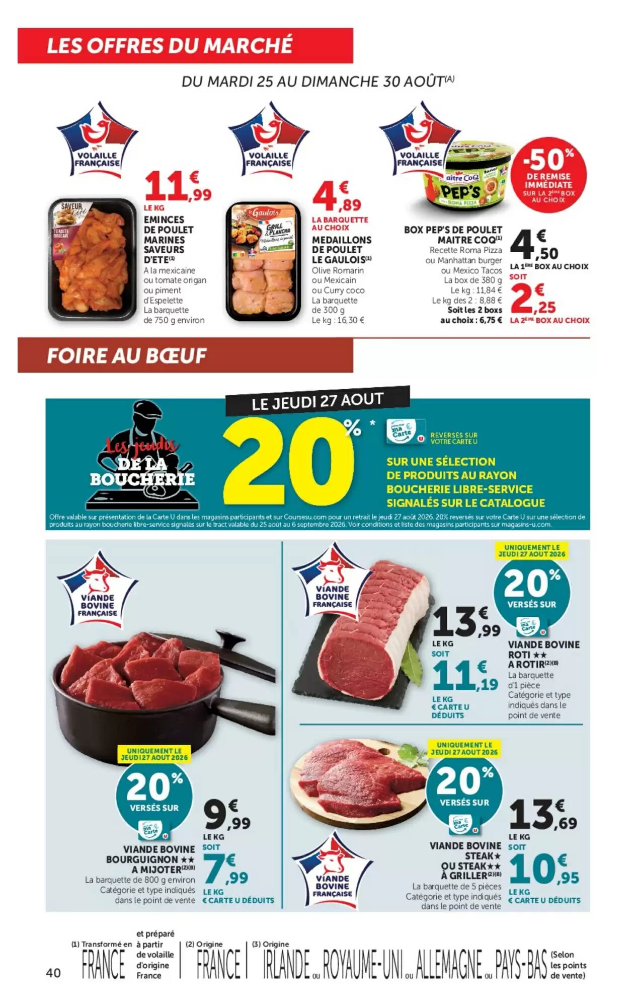 Prospectus promotionnel Hyper U valable à partir du 25/08/2026 - Page 40.