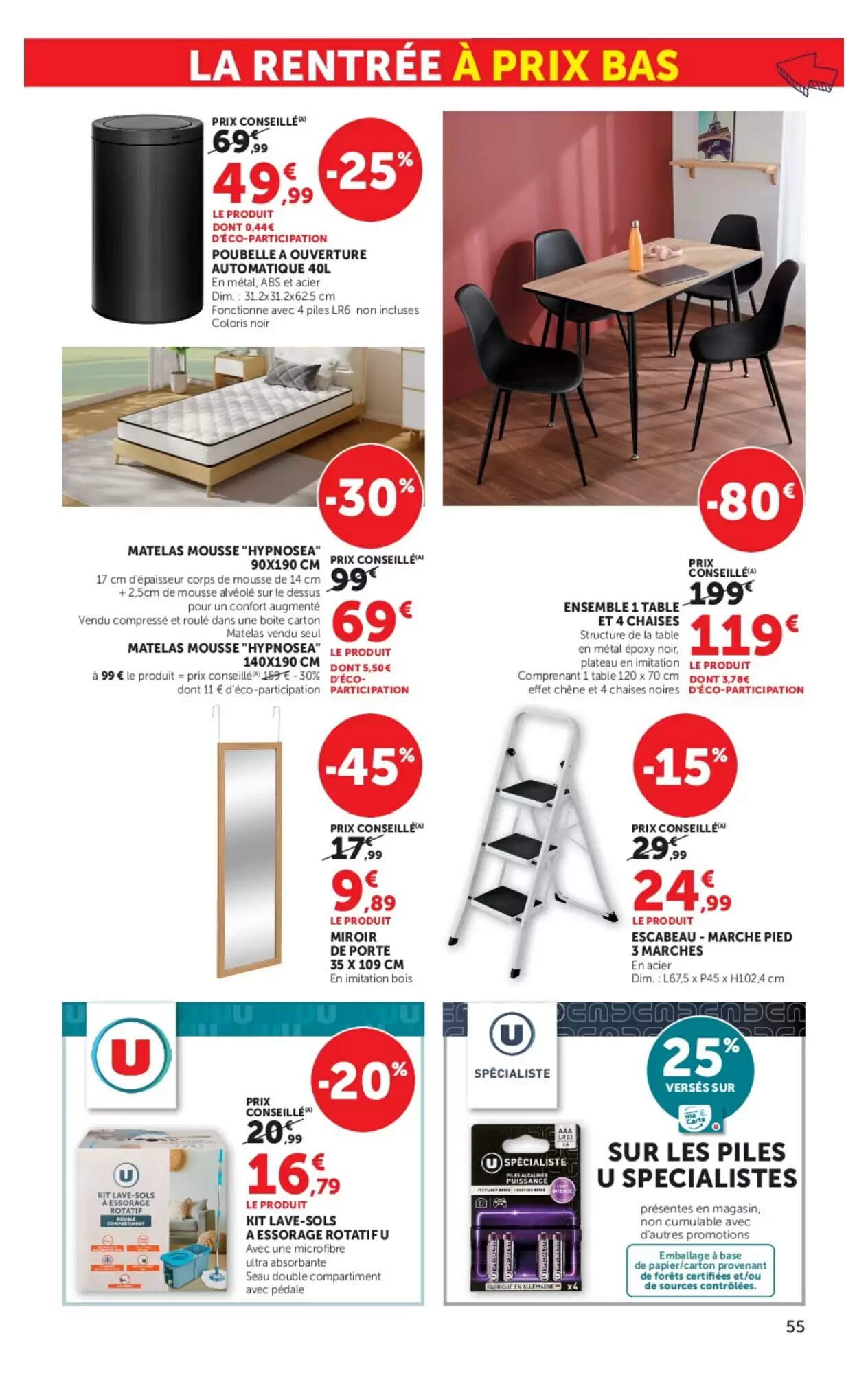 Prospectus promotionnel Hyper U valable à partir du 25/08/2026 - Page 55.