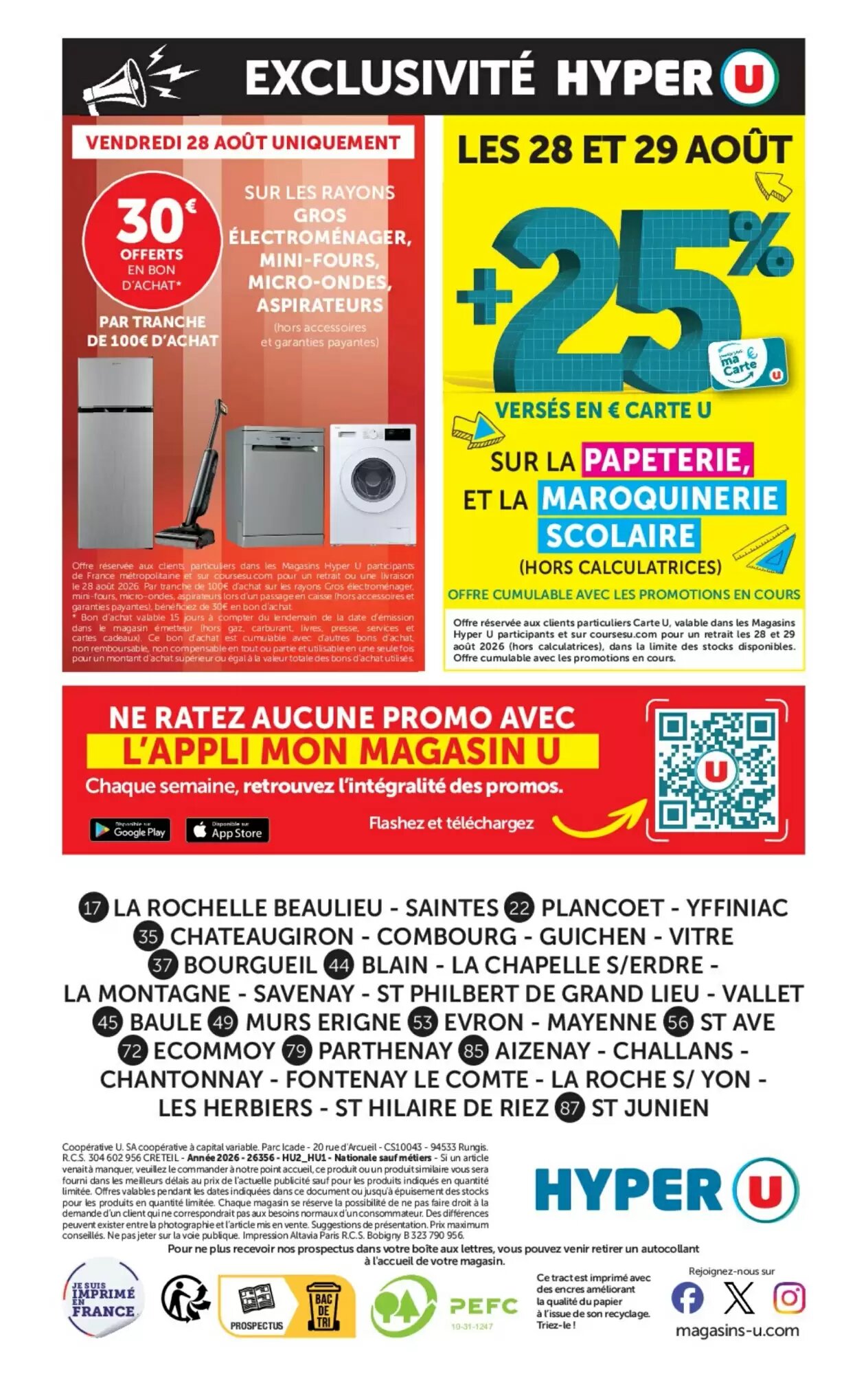 Prospectus promotionnel Hyper U valable à partir du 25/08/2026 - Page 56.