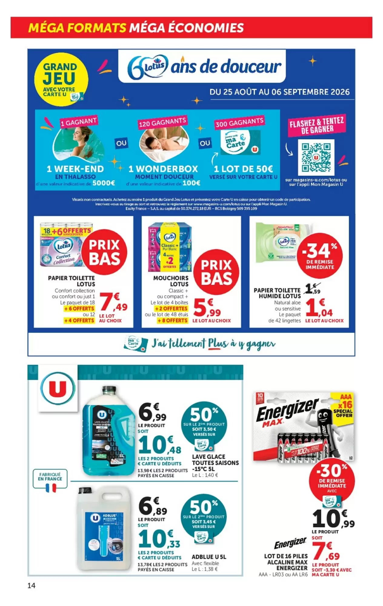 Prospectus promotionnel Super U valable à partir du 25/08/2026 - Page 14.