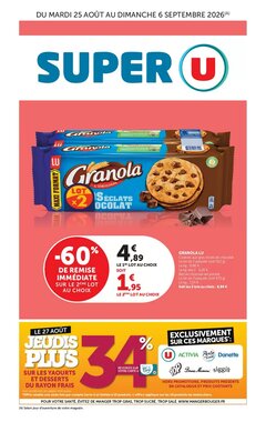Prospectus promotionnel Super U valable à partir du 25/08/2026