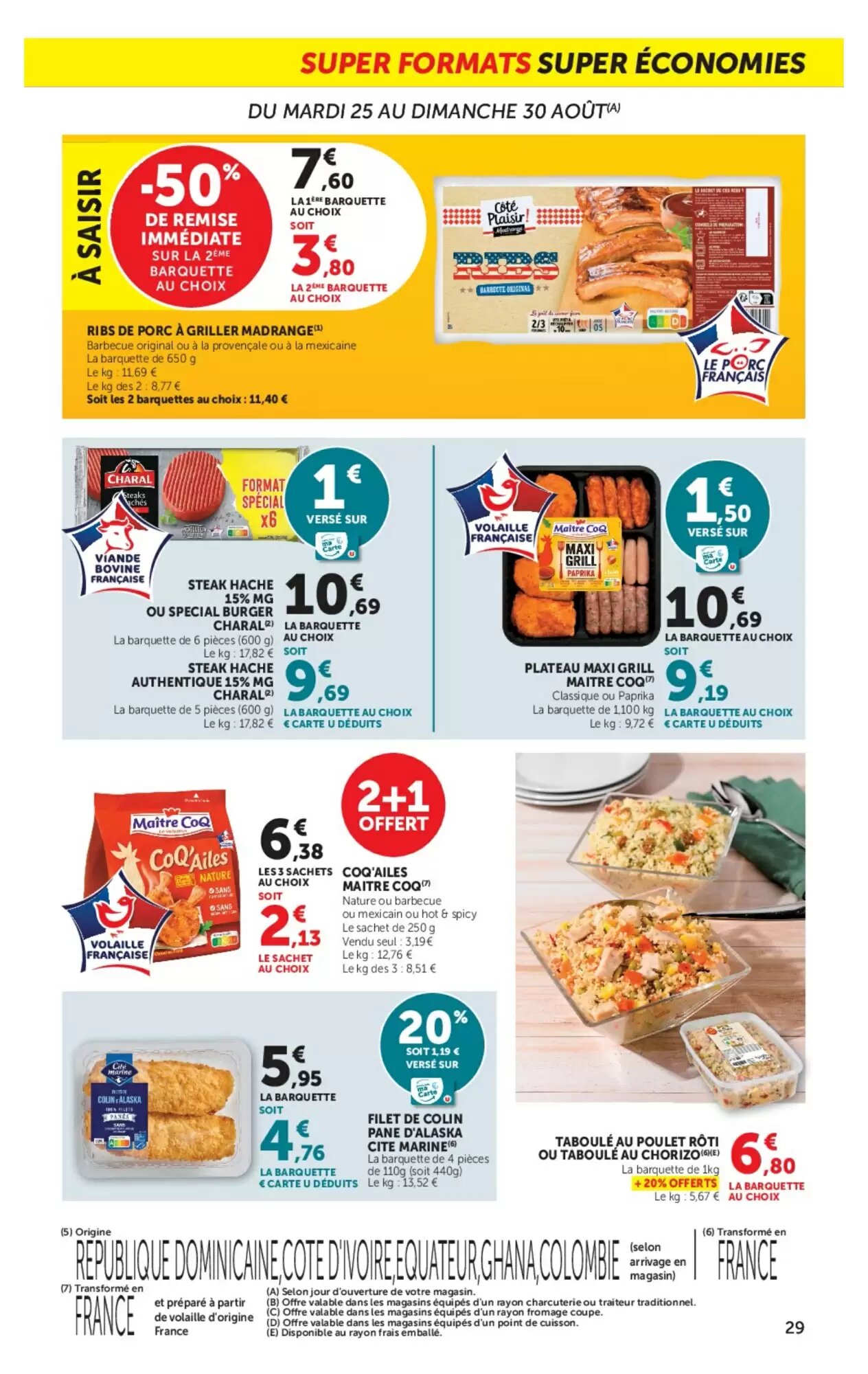 Prospectus promotionnel Super U valable à partir du 25/08/2026 - Page 29.
