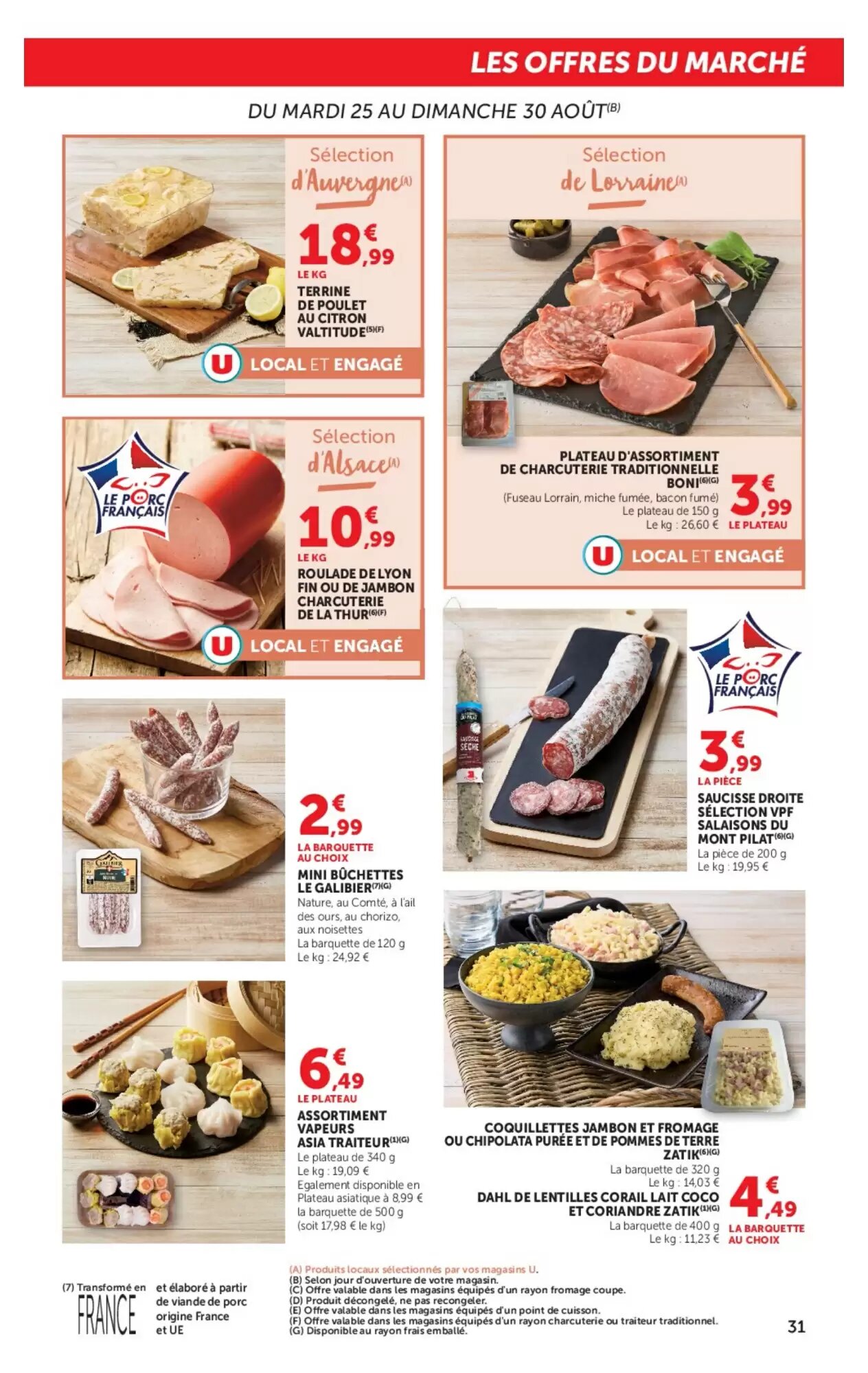 Prospectus promotionnel Super U valable à partir du 25/08/2026 - Page 31.