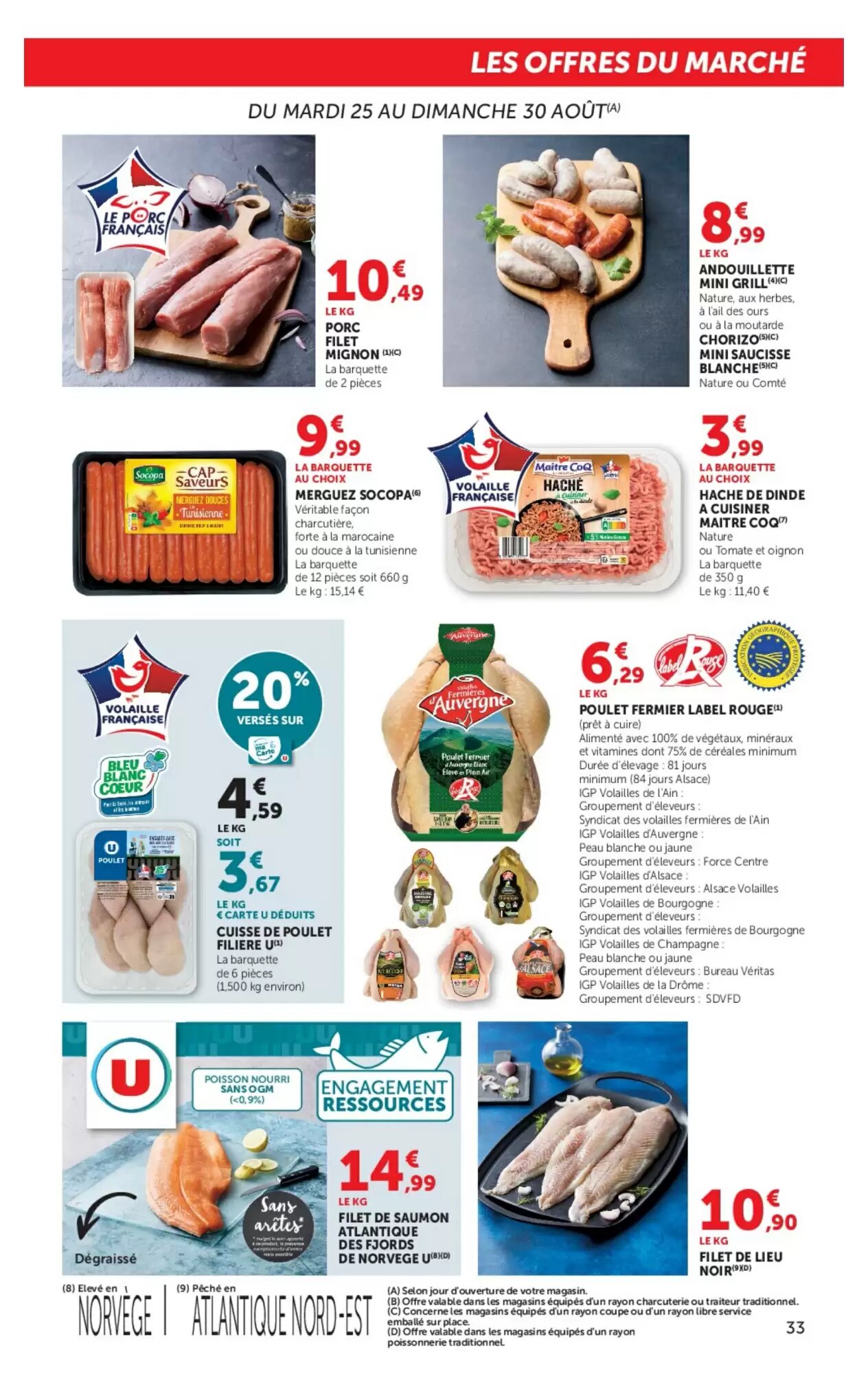 Prospectus promotionnel Super U valable à partir du 25/08/2026 - Page 33.