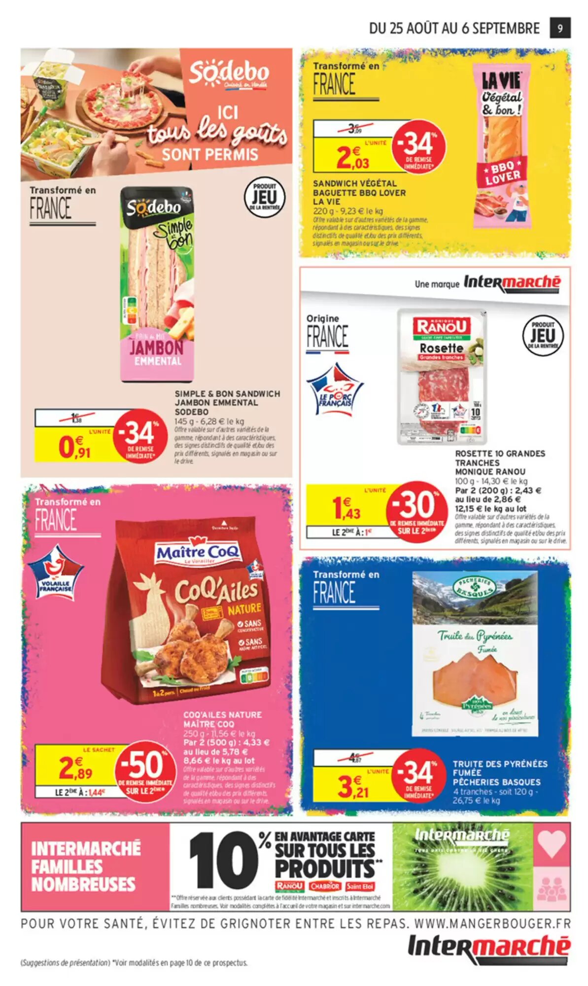 Prospectus promotionnel Intermarché valable à partir du 25/08/2026 - Page 9.