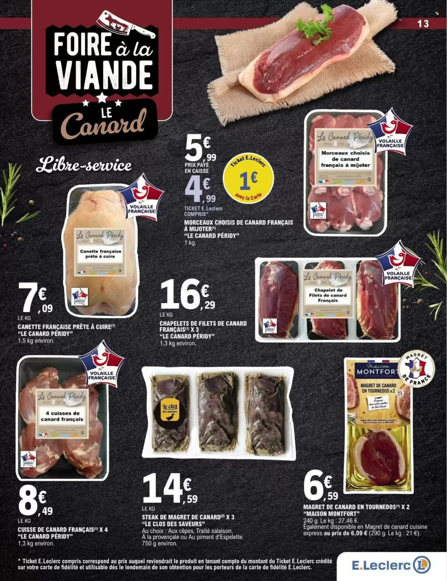 Prospectus promotionnel E.Leclerc valable à partir du 25/08/2026 - Page 13.