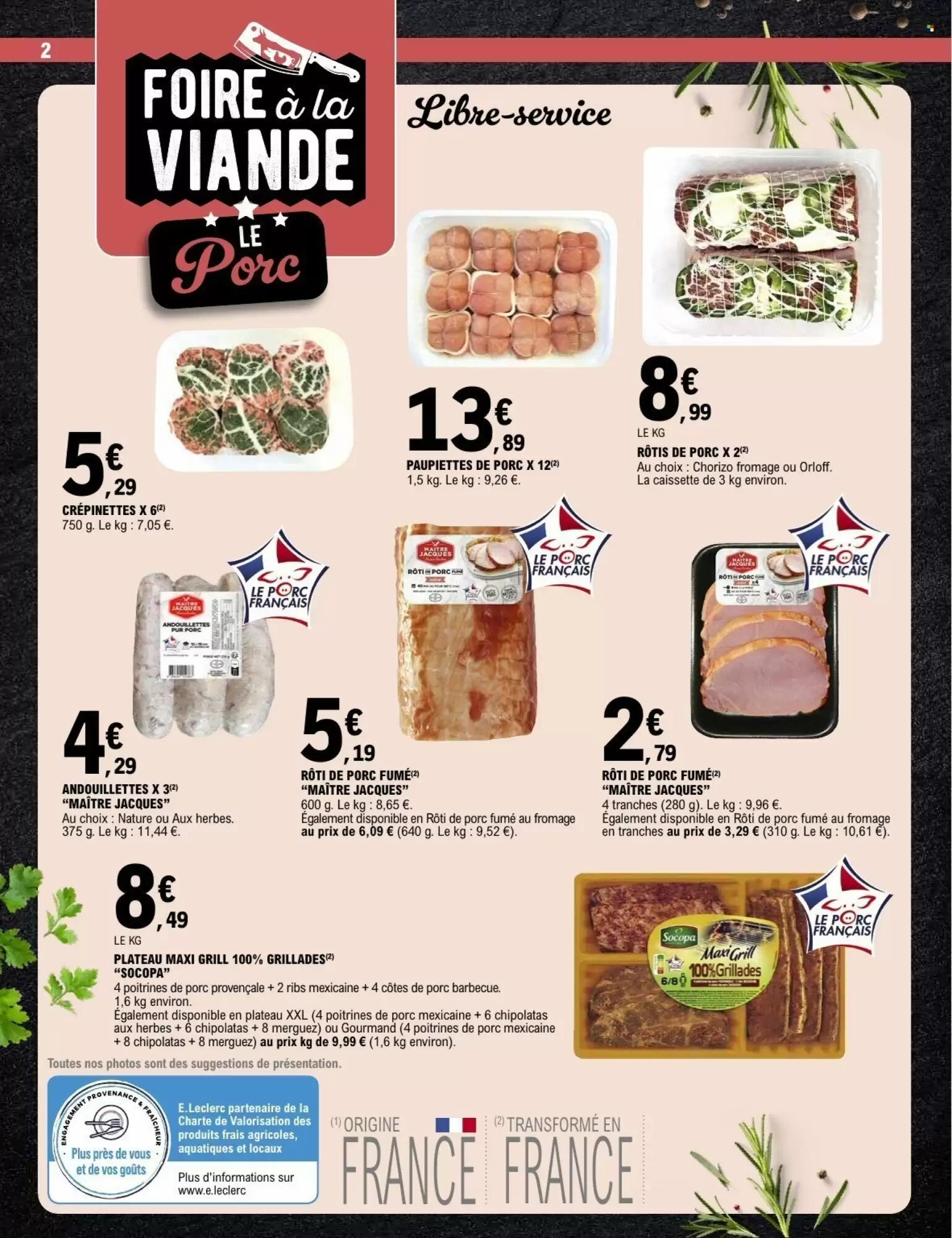 Prospectus promotionnel E.Leclerc valable à partir du 25/08/2026 - Page 2.
