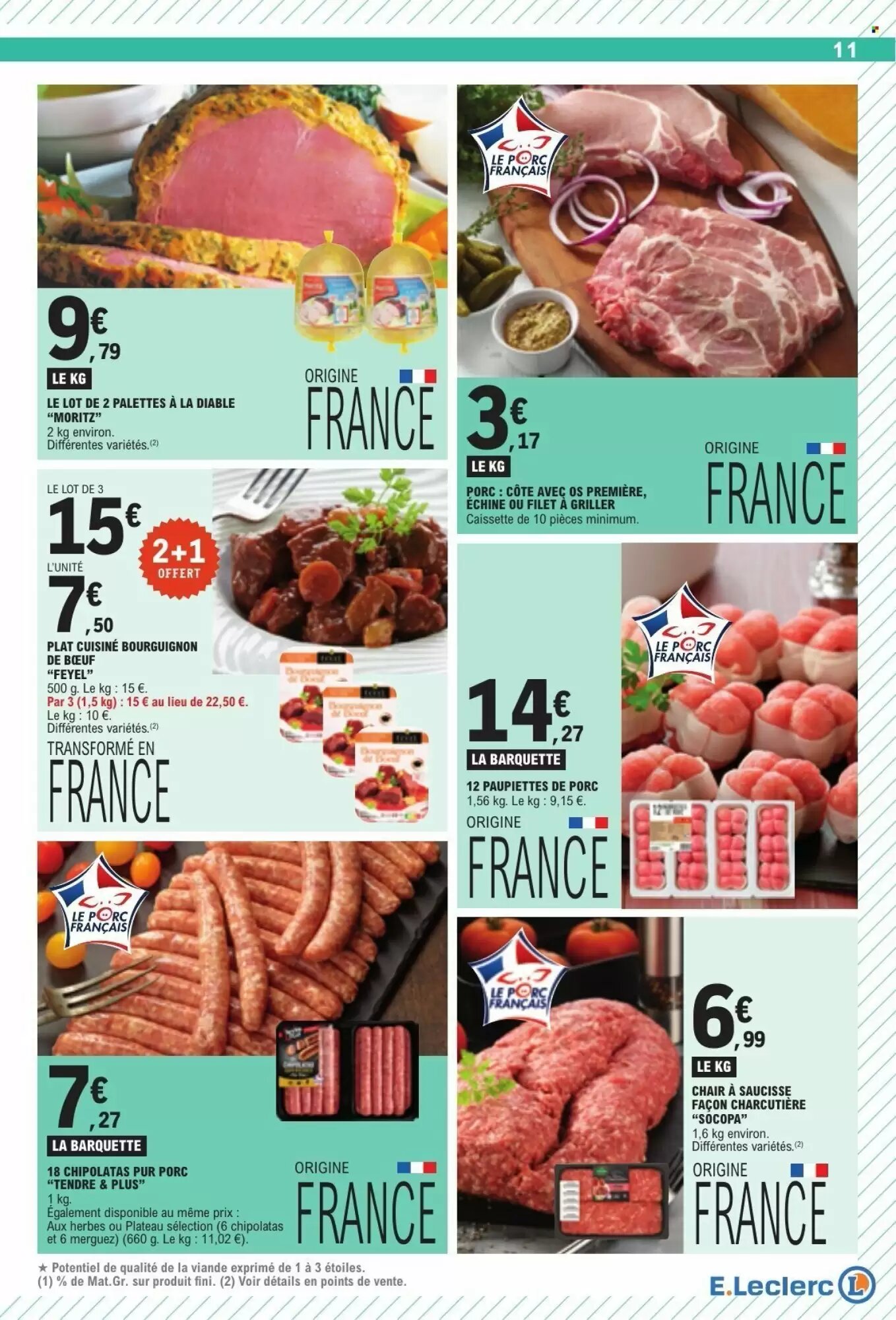 Prospectus promotionnel E.Leclerc valable à partir du 25/08/2026 - Page 11.