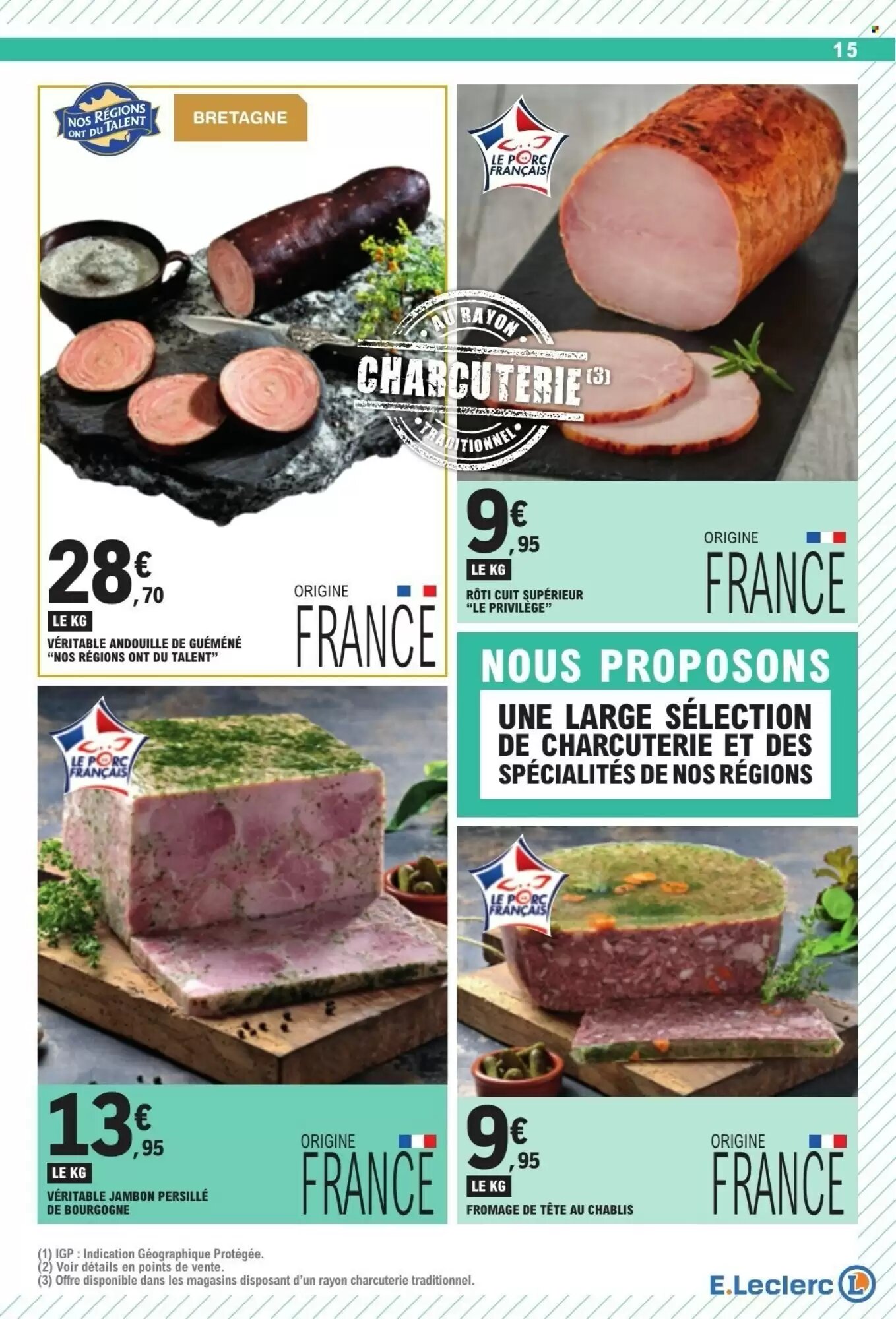 Prospectus promotionnel E.Leclerc valable à partir du 25/08/2026 - Page 15.