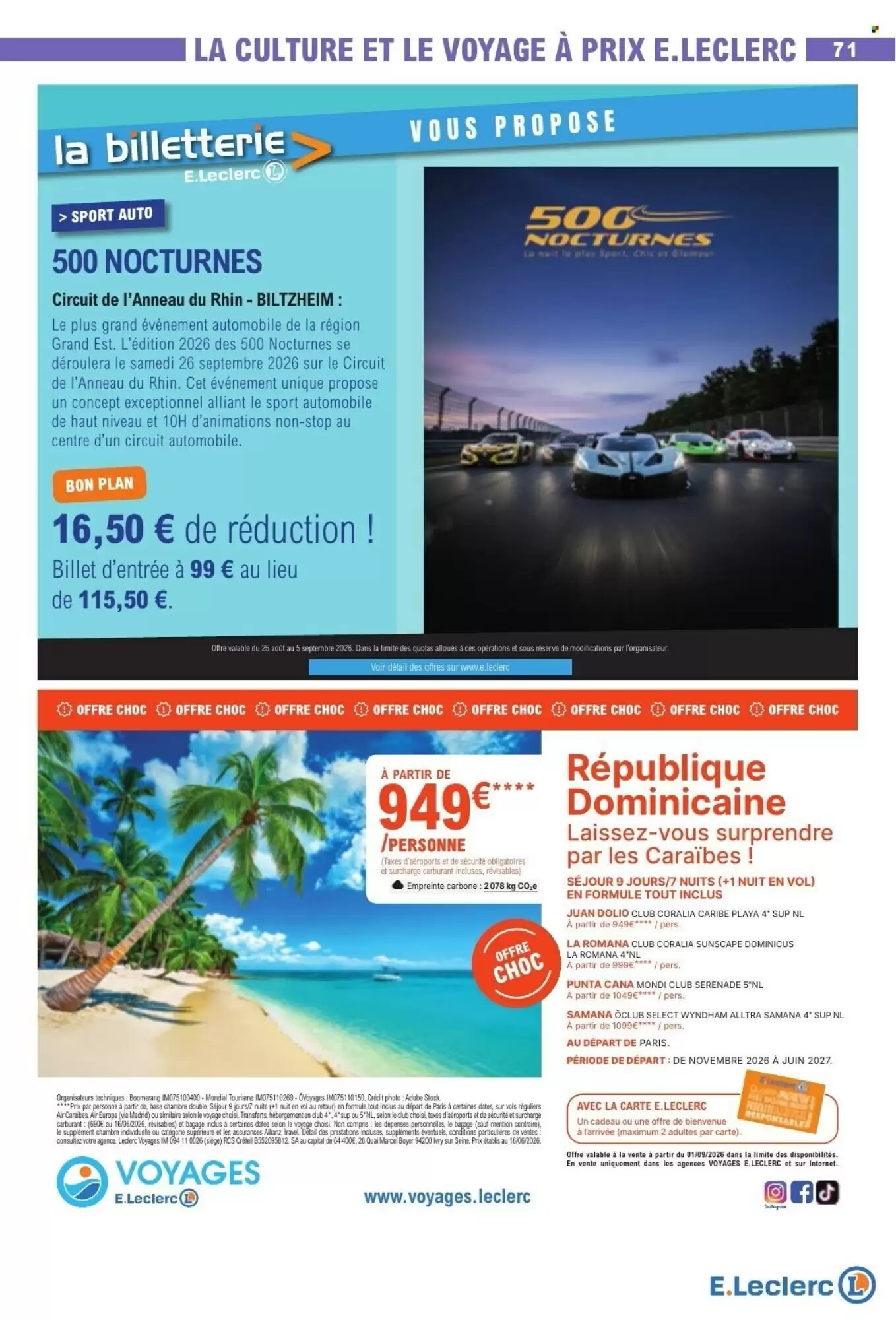 Prospectus promotionnel E.Leclerc valable à partir du 25/08/2026 - Page 71.