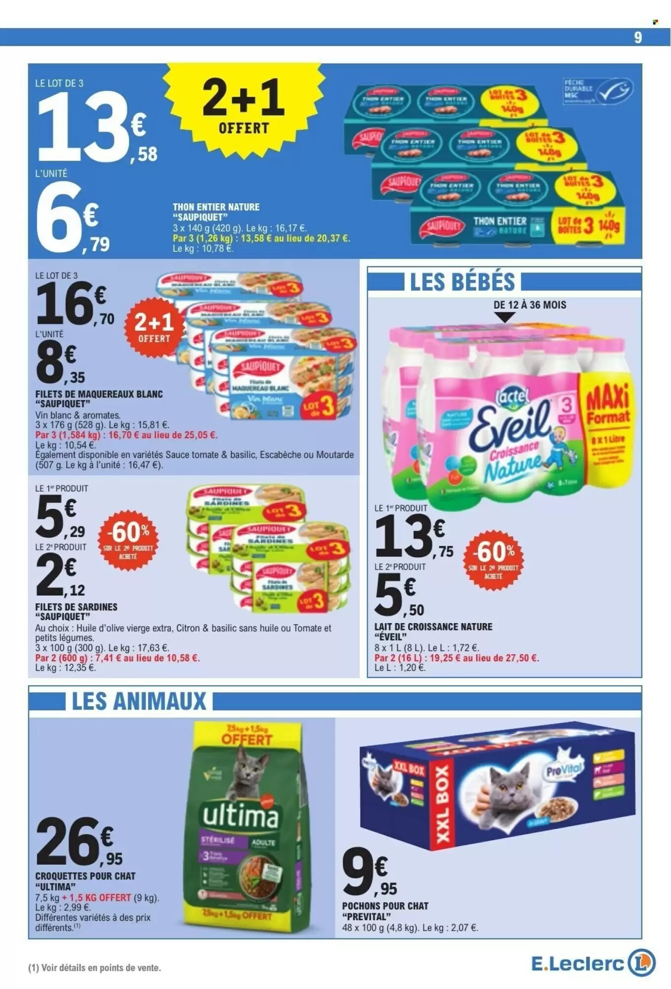 Prospectus promotionnel E.Leclerc valable à partir du 25/08/2026 - Page 9.