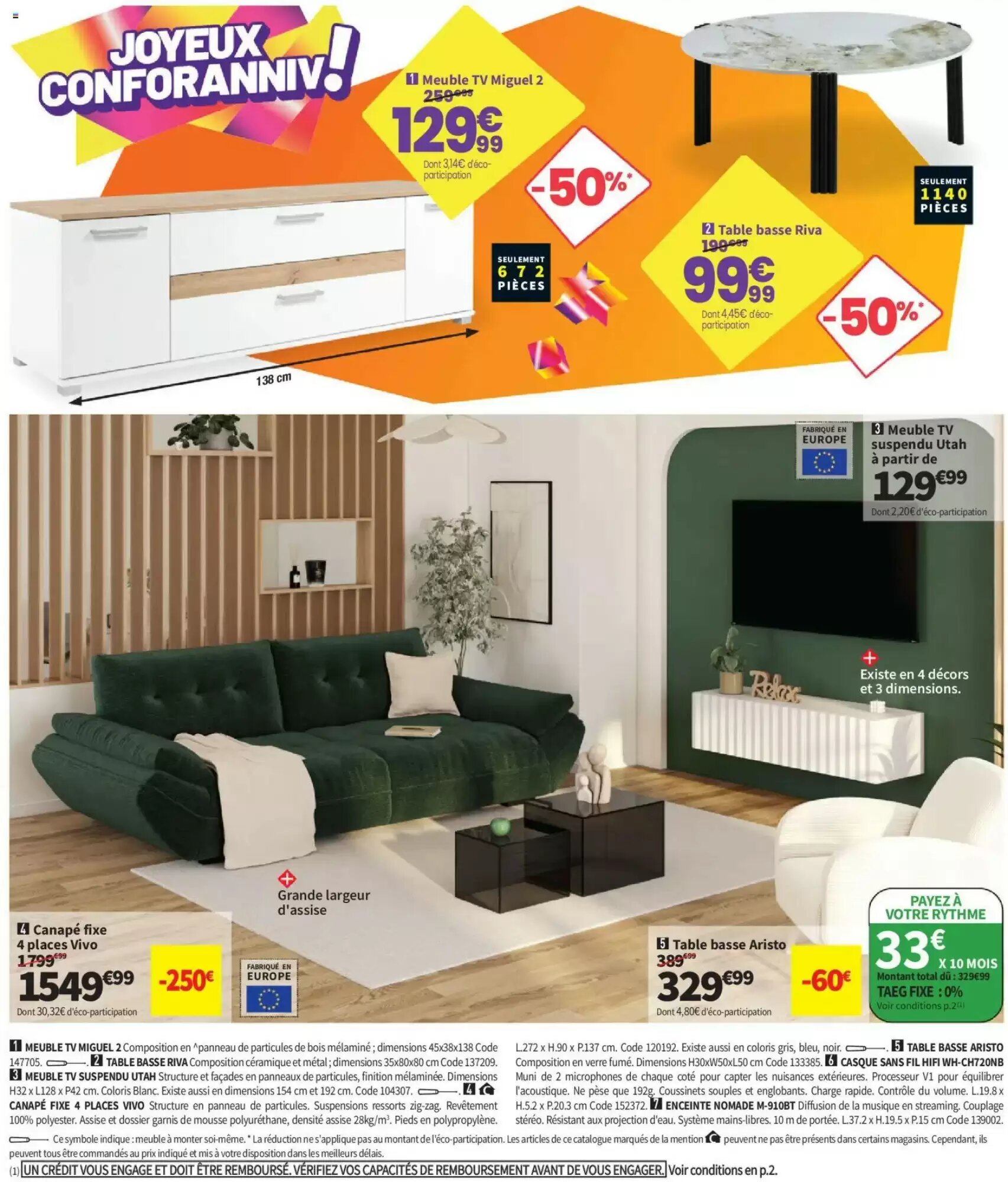 Prospectus promotionnel Conforama valable à partir du 25/08/2026 - Page 10.