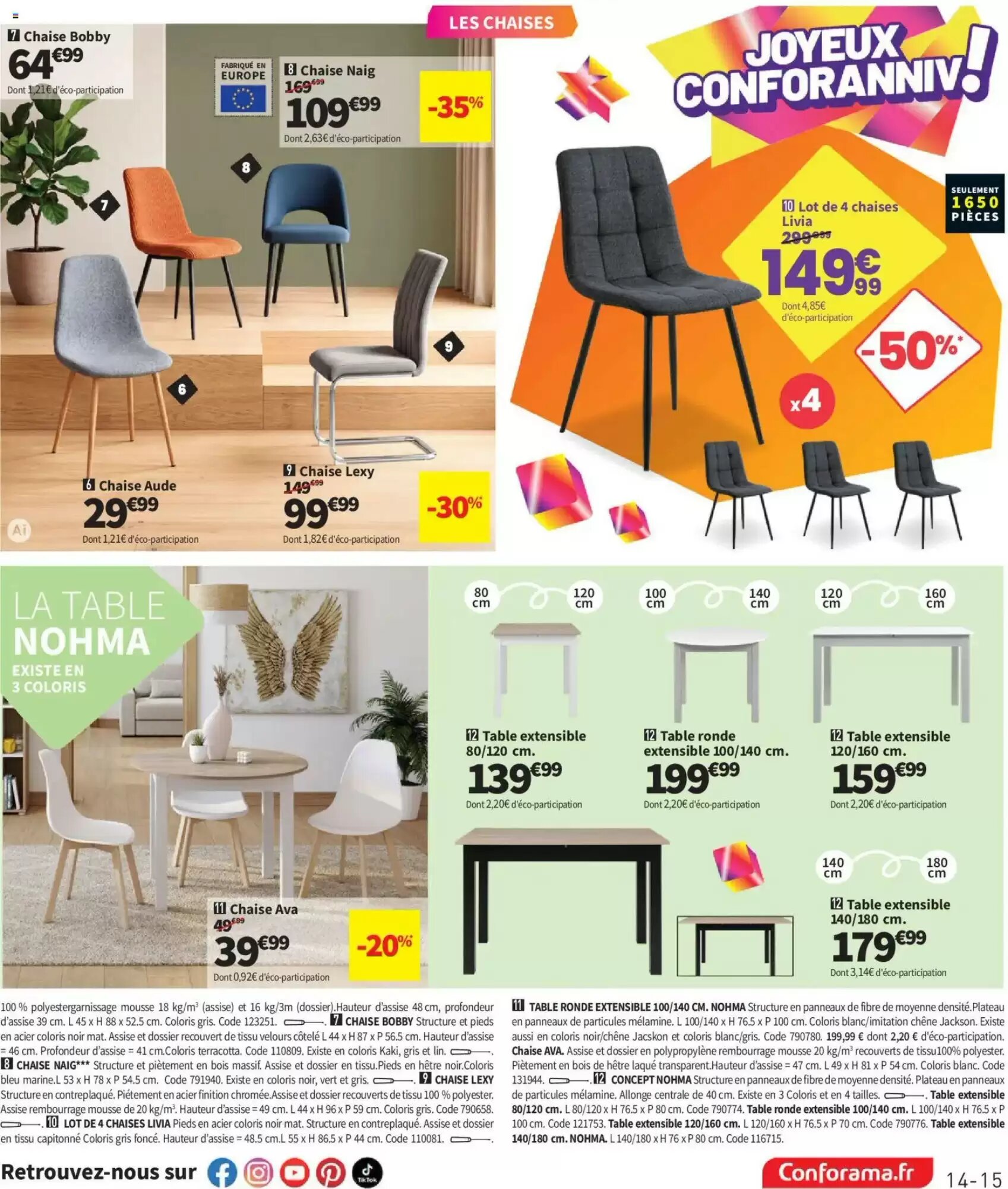 Prospectus promotionnel Conforama valable à partir du 25/08/2026 - Page 15.
