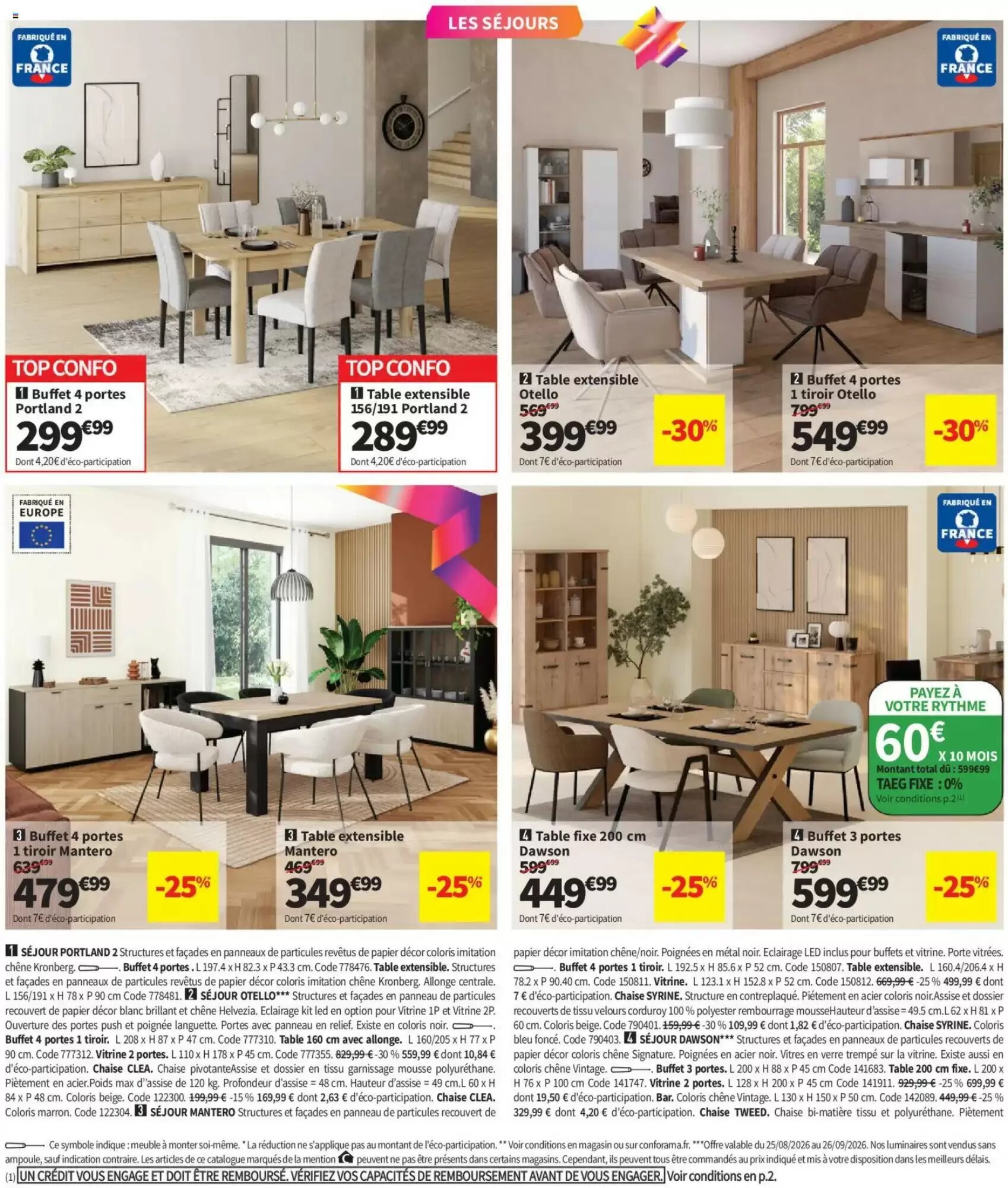 Prospectus promotionnel Conforama valable à partir du 25/08/2026 - Page 16.