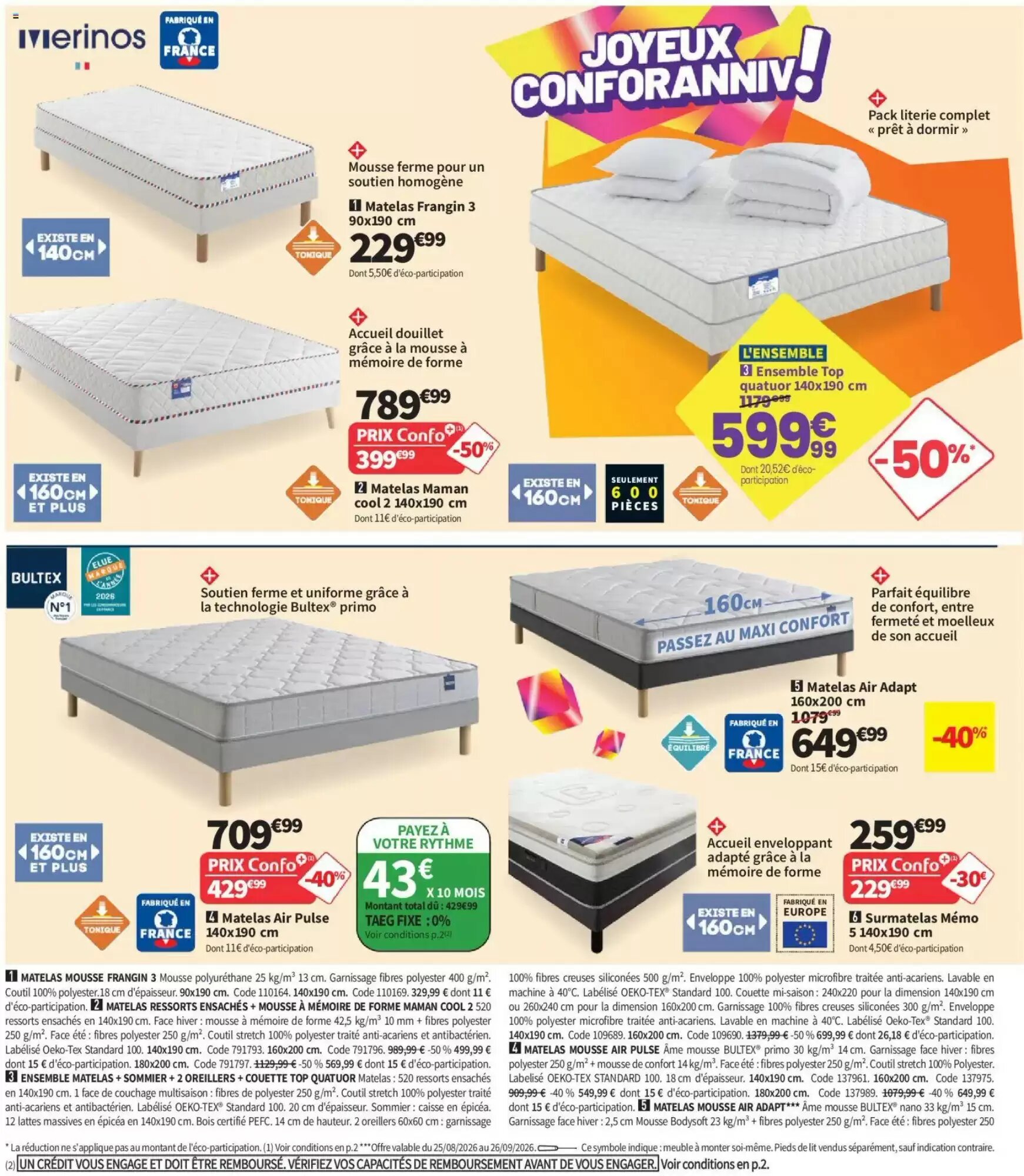 Prospectus promotionnel Conforama valable à partir du 25/08/2026 - Page 20.