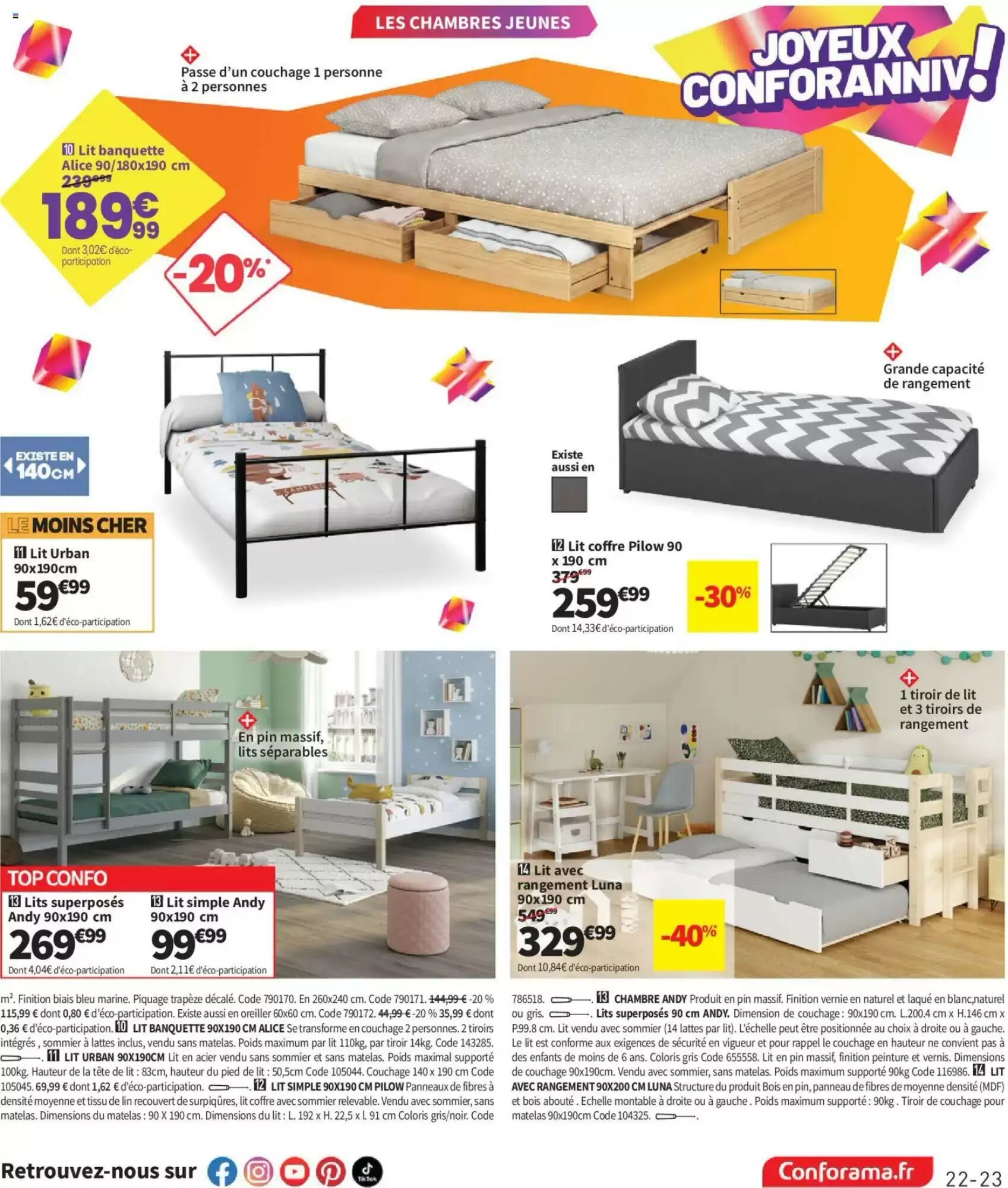 Prospectus promotionnel Conforama valable à partir du 25/08/2026 - Page 23.