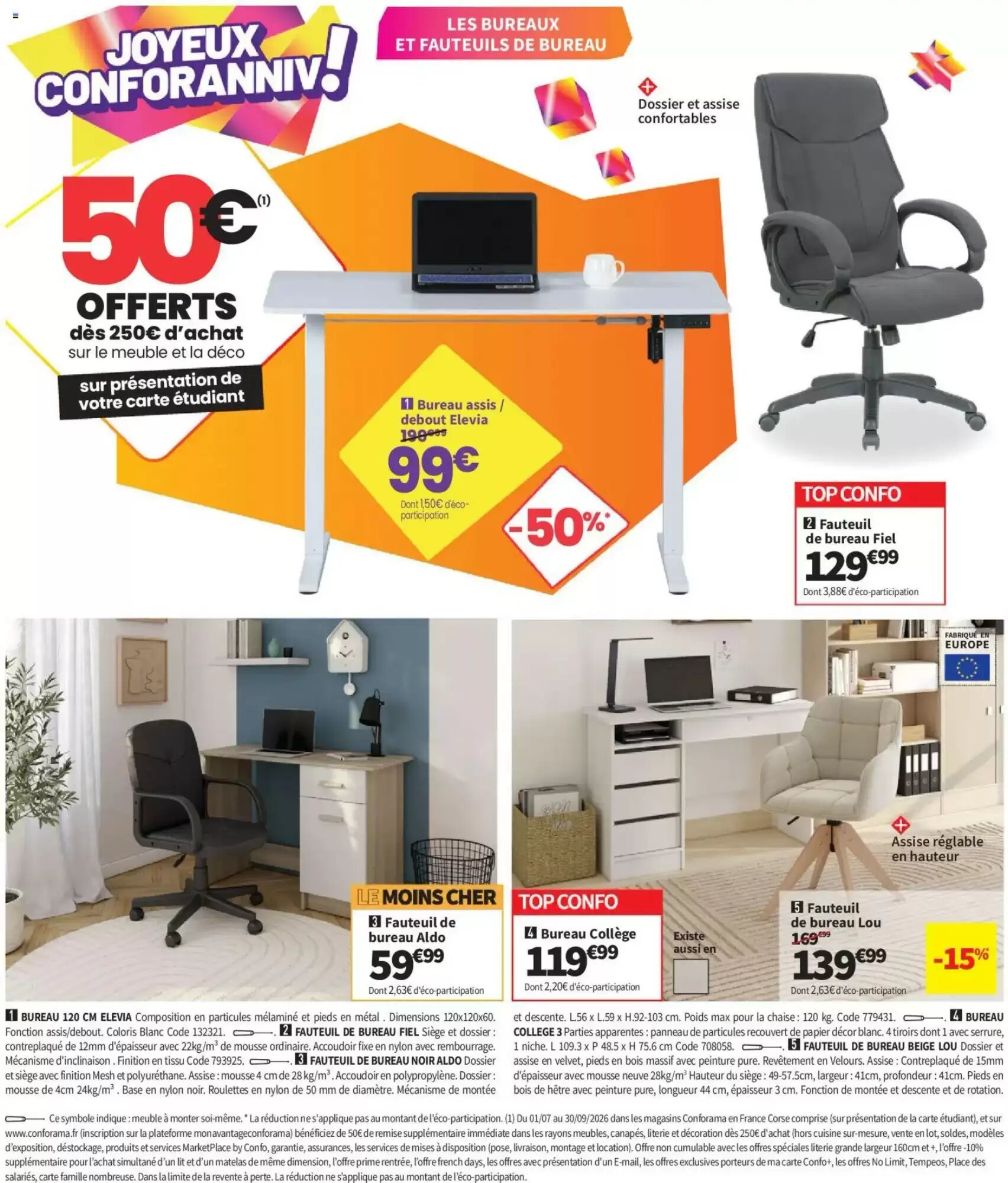 Prospectus promotionnel Conforama valable à partir du 25/08/2026 - Page 28.