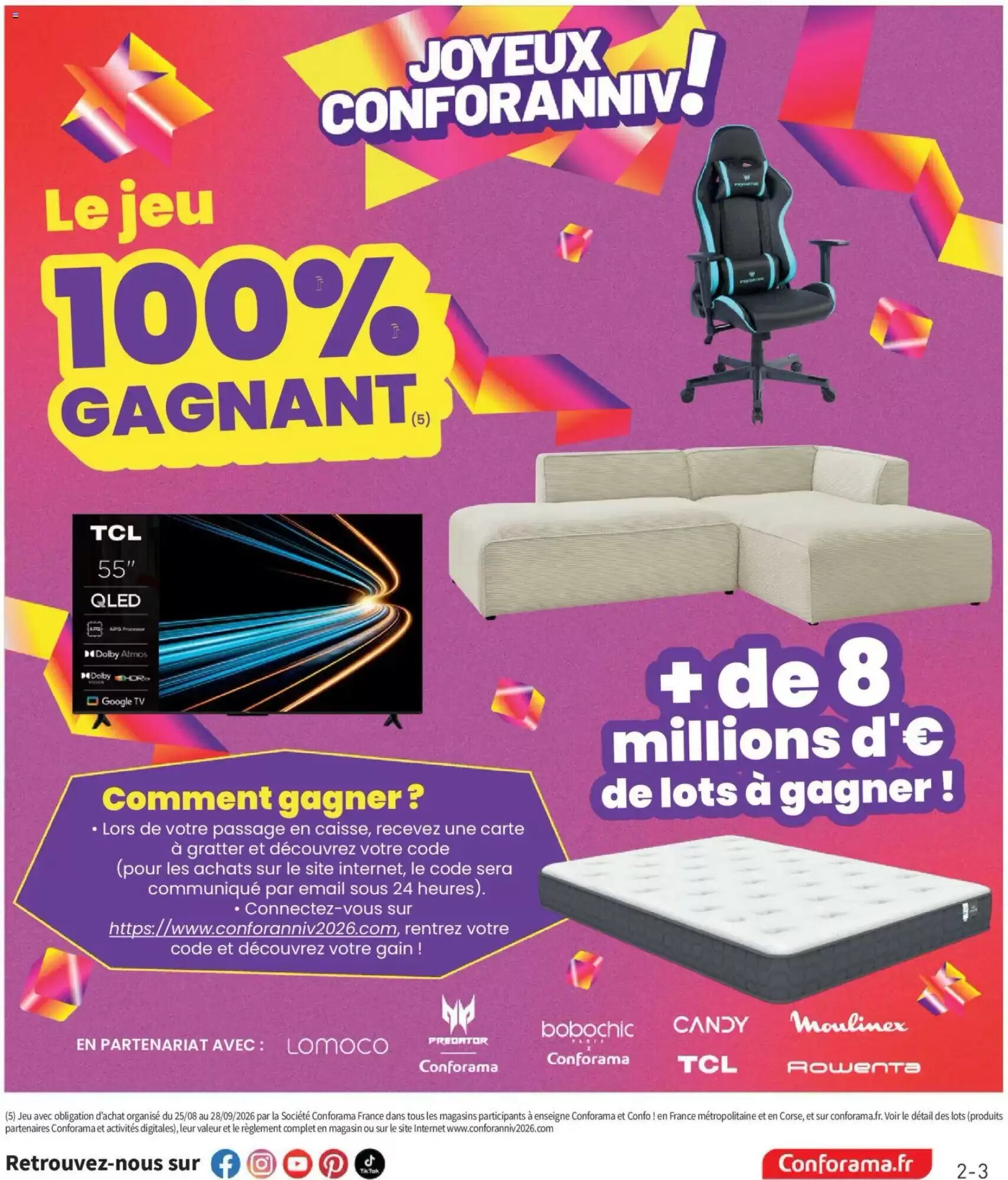 Prospectus promotionnel Conforama valable à partir du 25/08/2026 - Page 3.