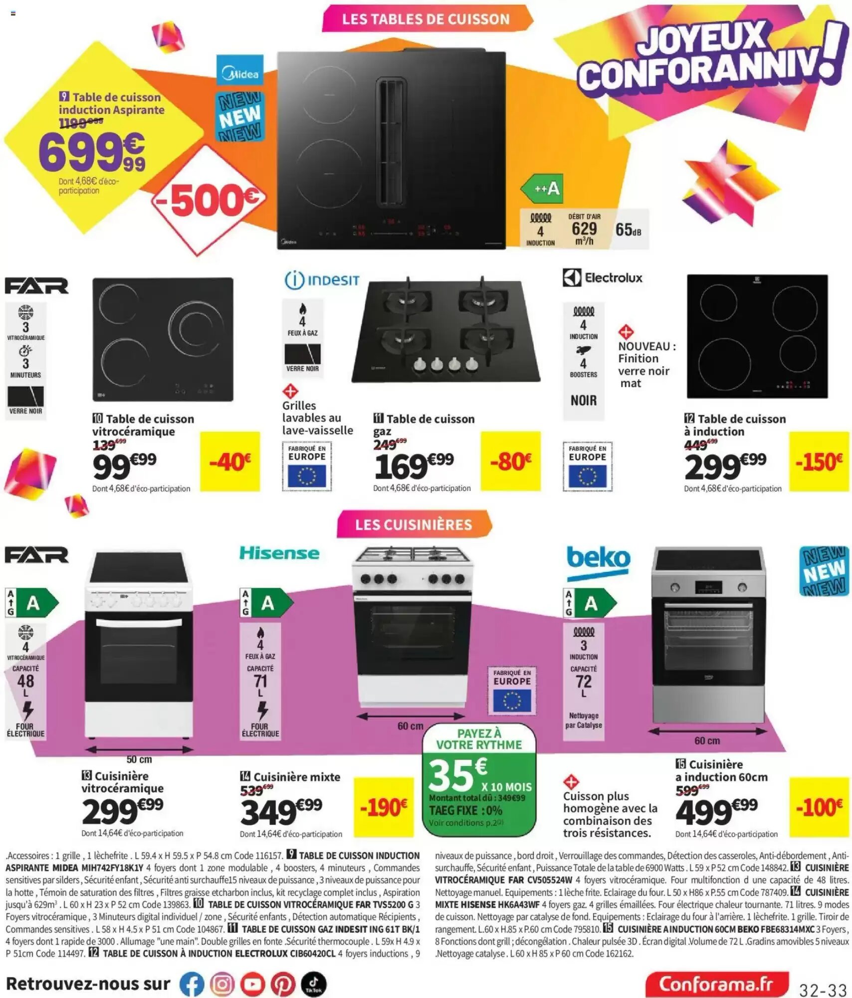 Prospectus promotionnel Conforama valable à partir du 25/08/2026 - Page 33.