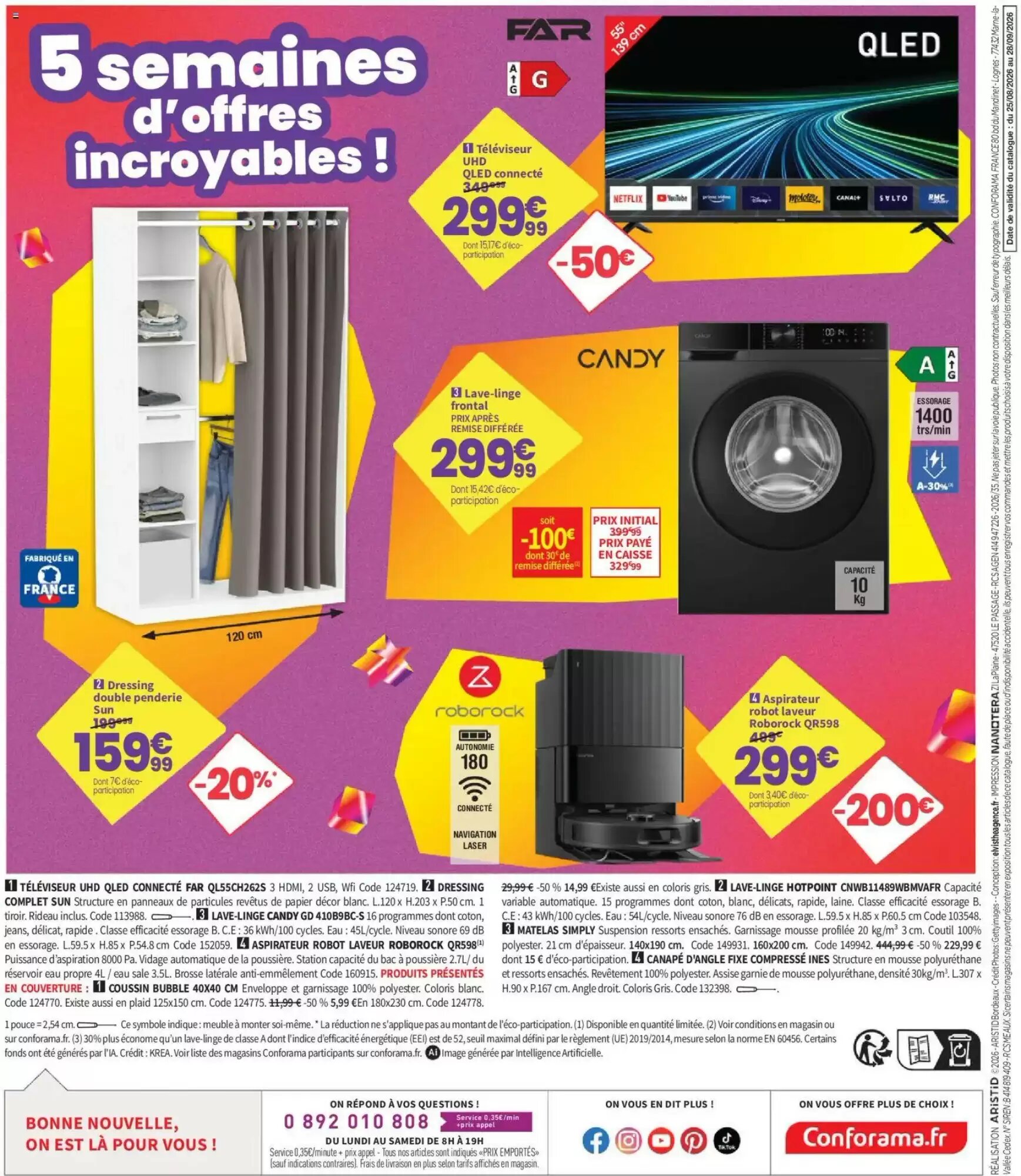 Prospectus promotionnel Conforama valable à partir du 25/08/2026 - Page 44.