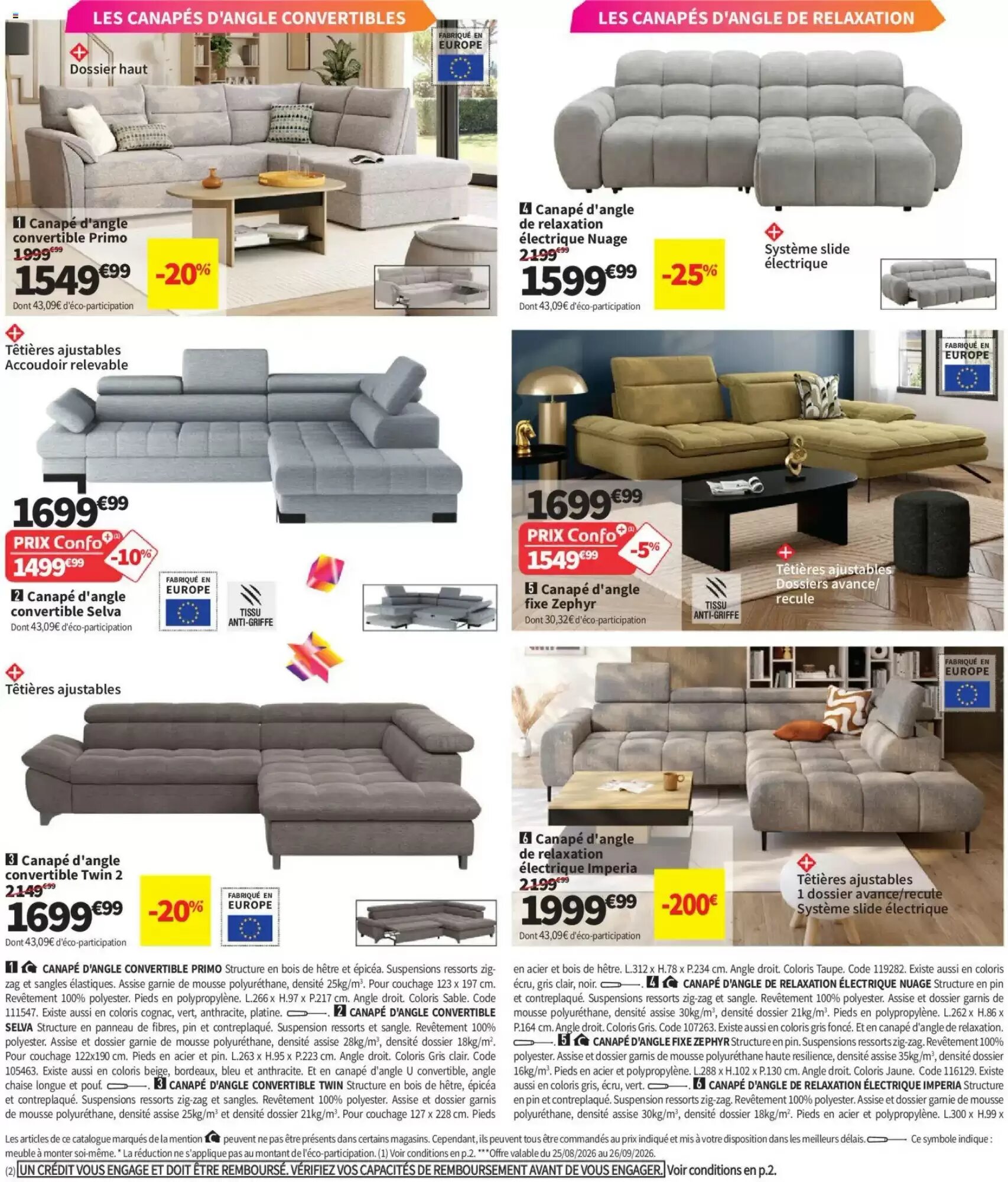 Prospectus promotionnel Conforama valable à partir du 25/08/2026 - Page 6.