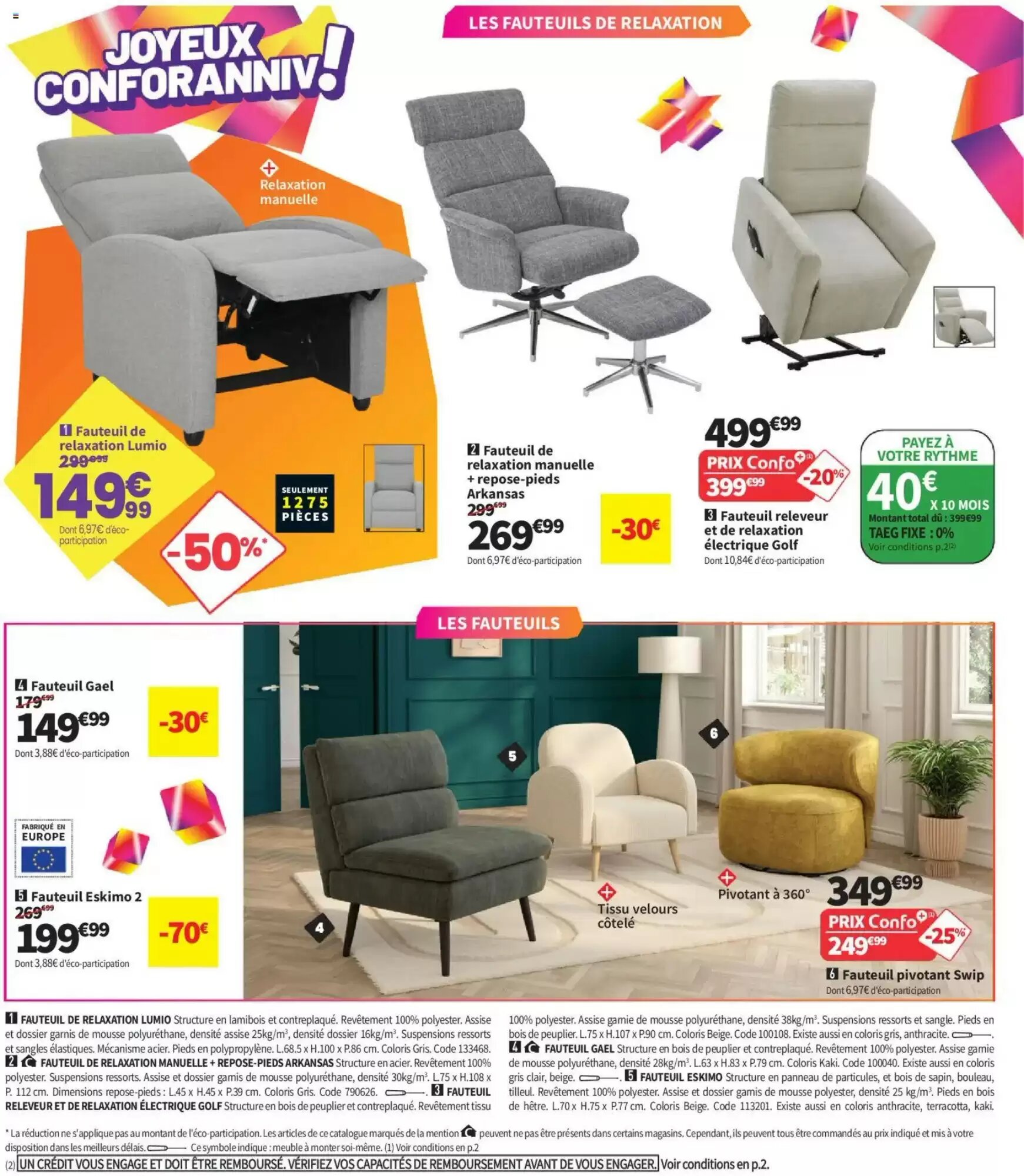 Prospectus promotionnel Conforama valable à partir du 25/08/2026 - Page 8.
