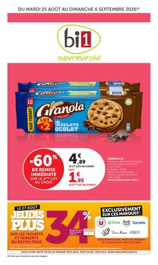 Prospectus promotionnel Bi1 valable à partir du 25/08/2026