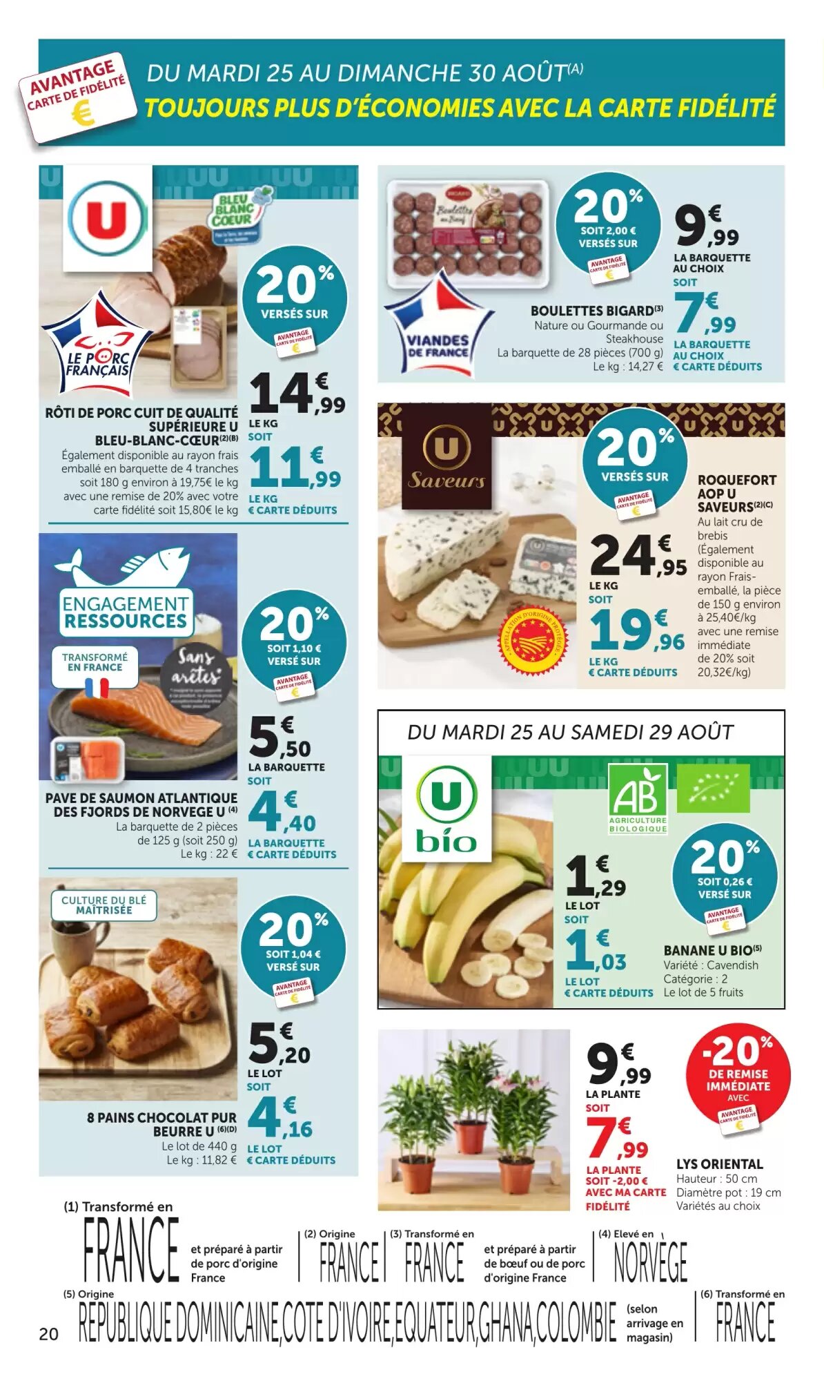 Prospectus promotionnel Bi1 valable à partir du 25/08/2026 - Page 20.