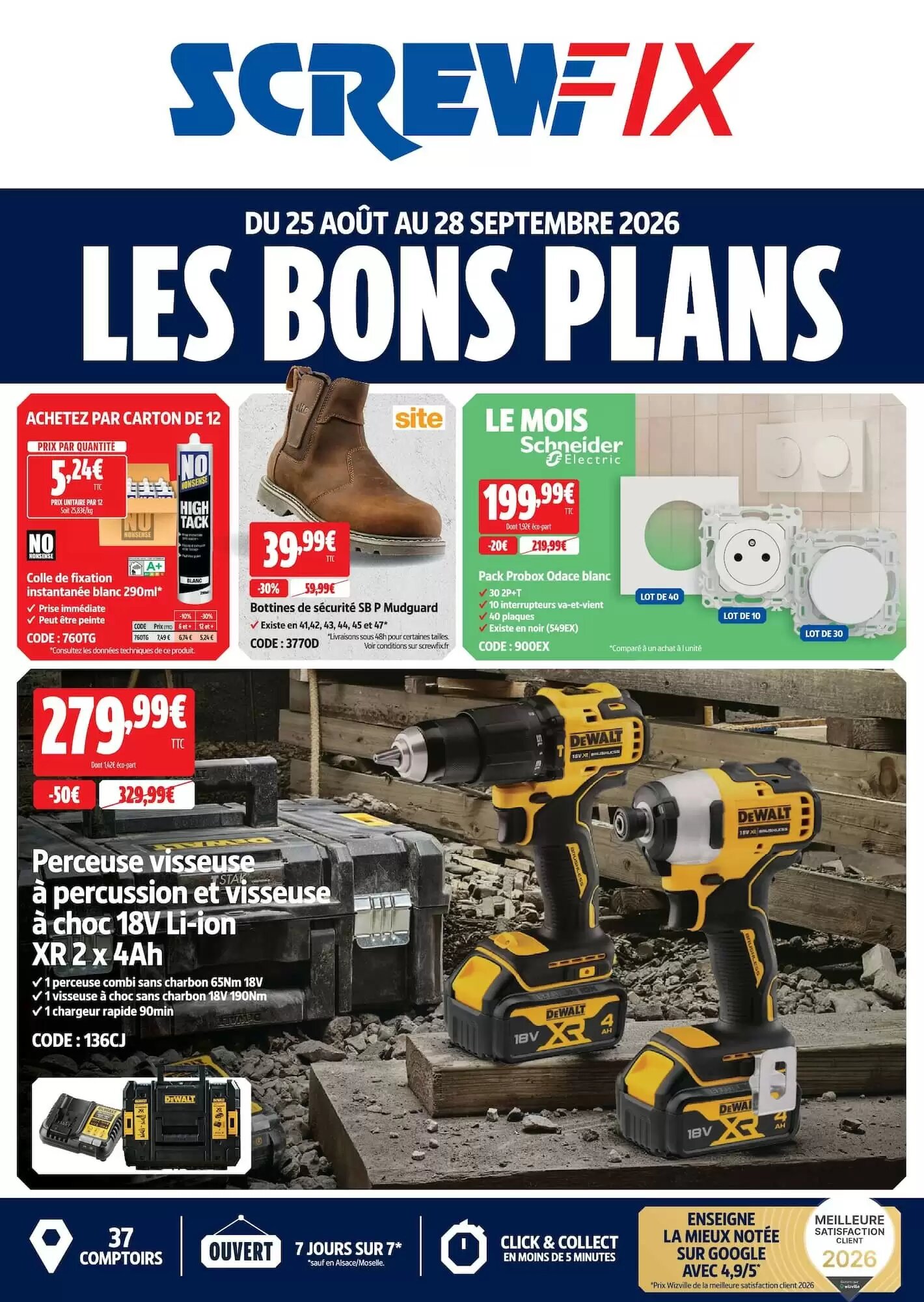 Prospectus promotionnel Screwfix valable à partir du 25/08/2026 - Page 1.