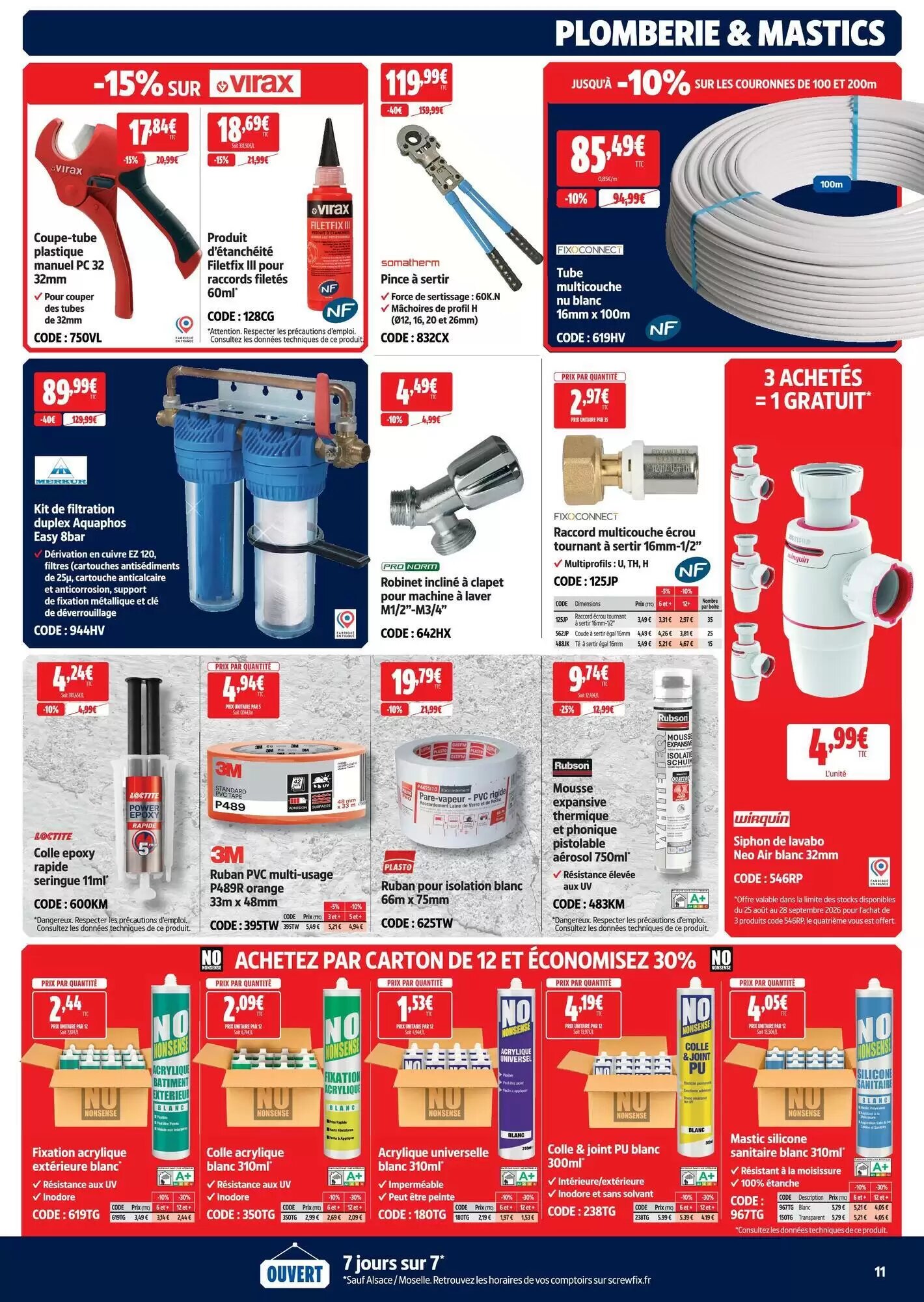 Prospectus promotionnel Screwfix valable à partir du 25/08/2026 - Page 11.