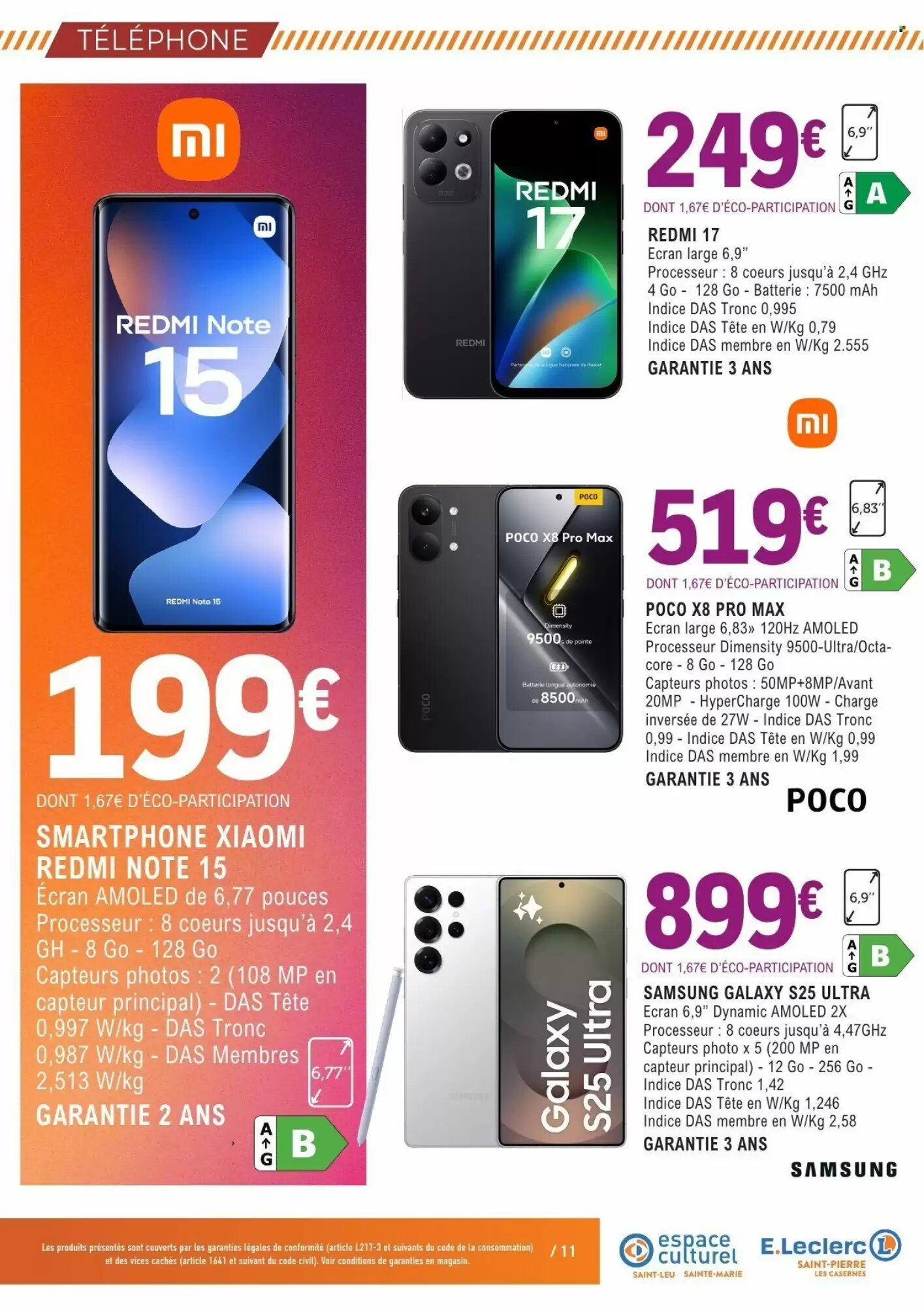 Prospectus promotionnel E.Leclerc valable à partir du 25/08/2026 - Page 11.