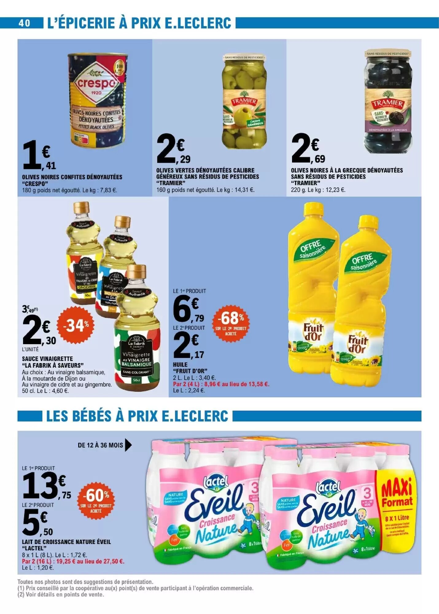 Prospectus promotionnel E.Leclerc valable à partir du 25/08/2026 - Page 40.