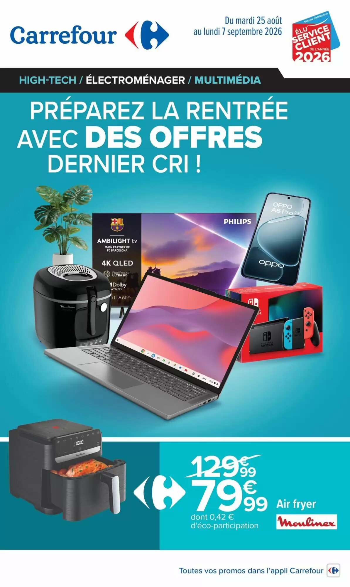 Prospectus promotionnel Carrefour valable à partir du 25/08/2026 - Page 1.