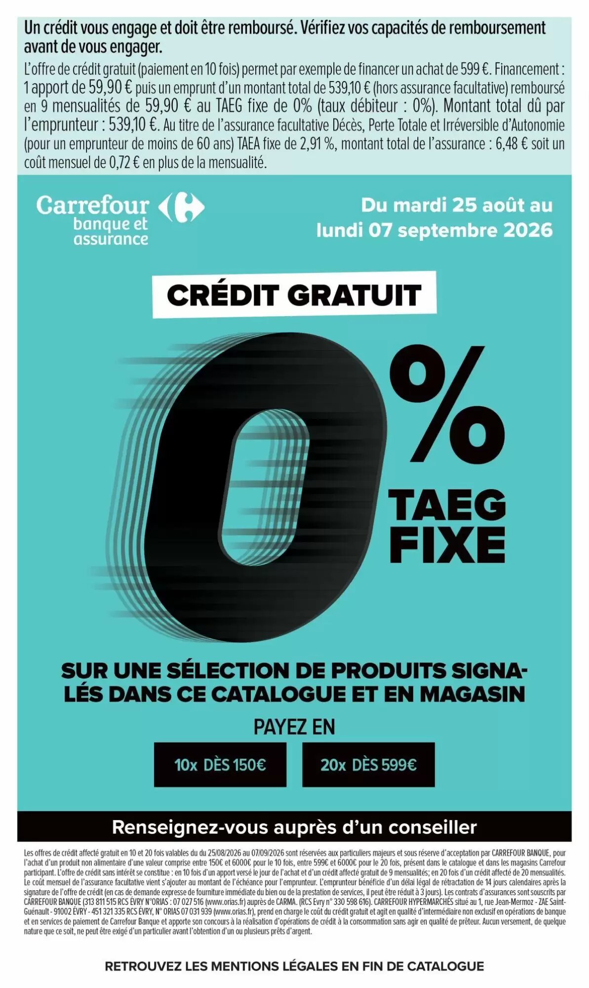 Prospectus promotionnel Carrefour valable à partir du 25/08/2026 - Page 10.